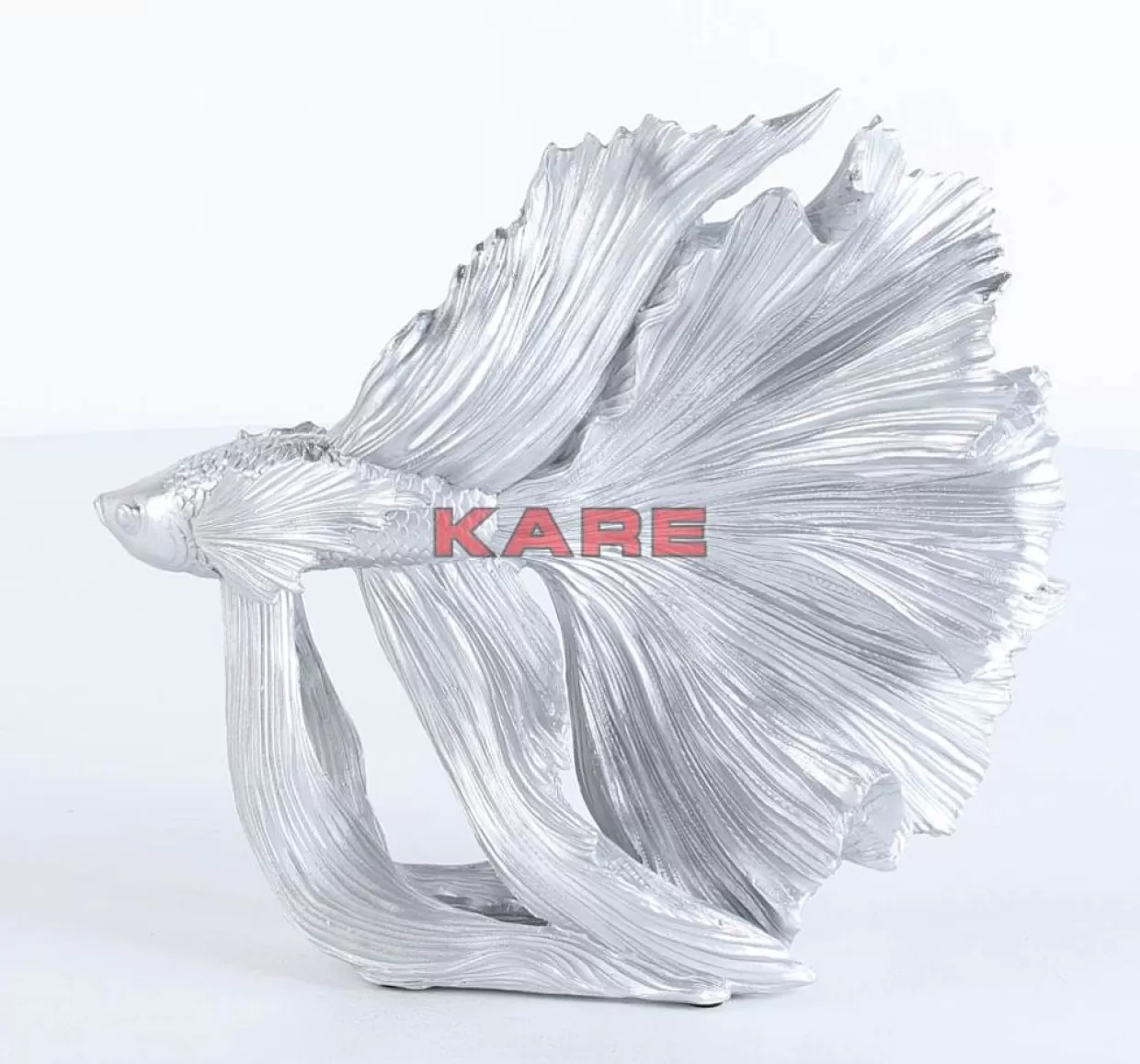 Decorative Betta Fish in Argento - Oggetto Elegante per la Casa di KARE Design, Stile Moderno e Minimalista