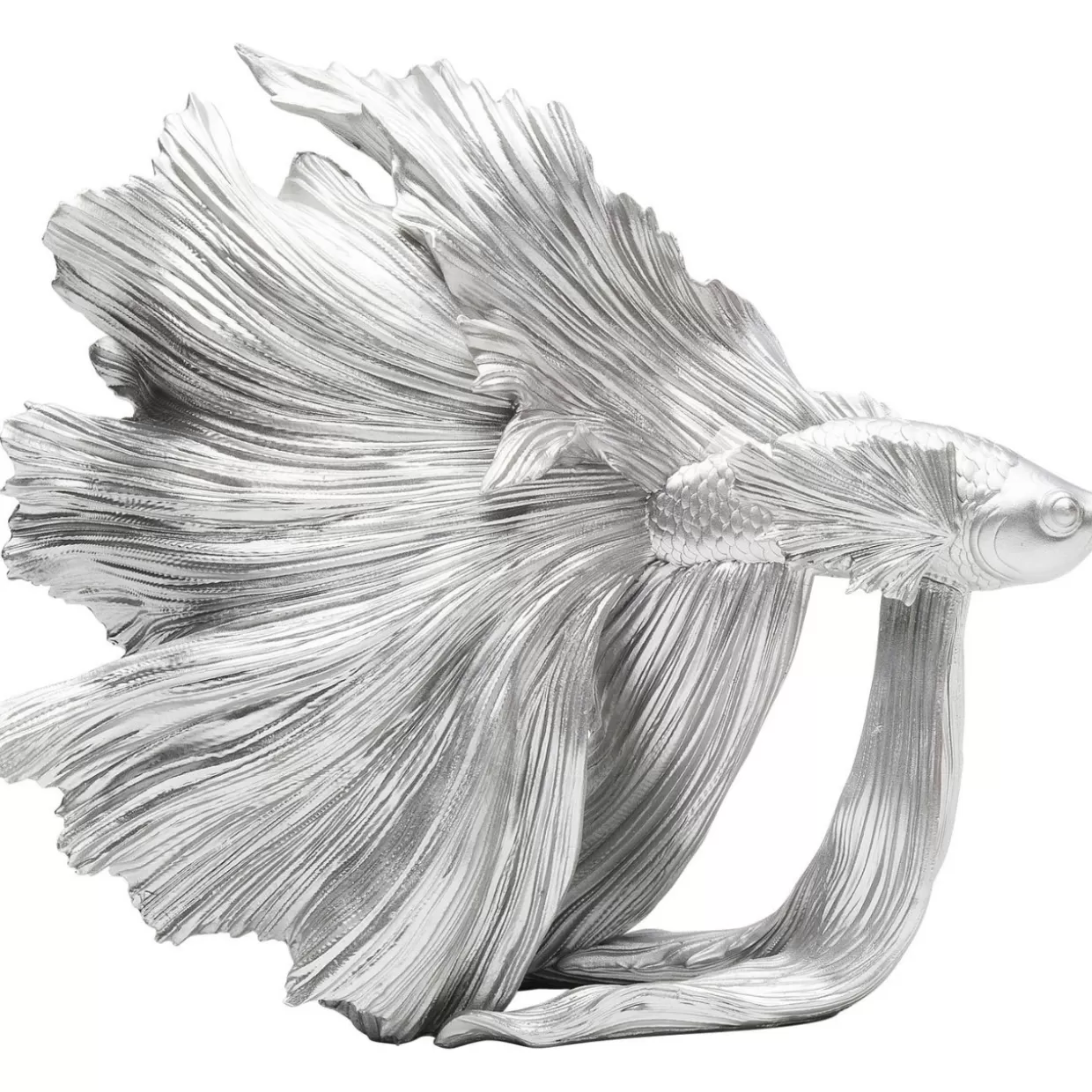 Decorative Betta Fish in Argento - Oggetto Elegante per la Casa di KARE Design, Stile Moderno e Minimalista