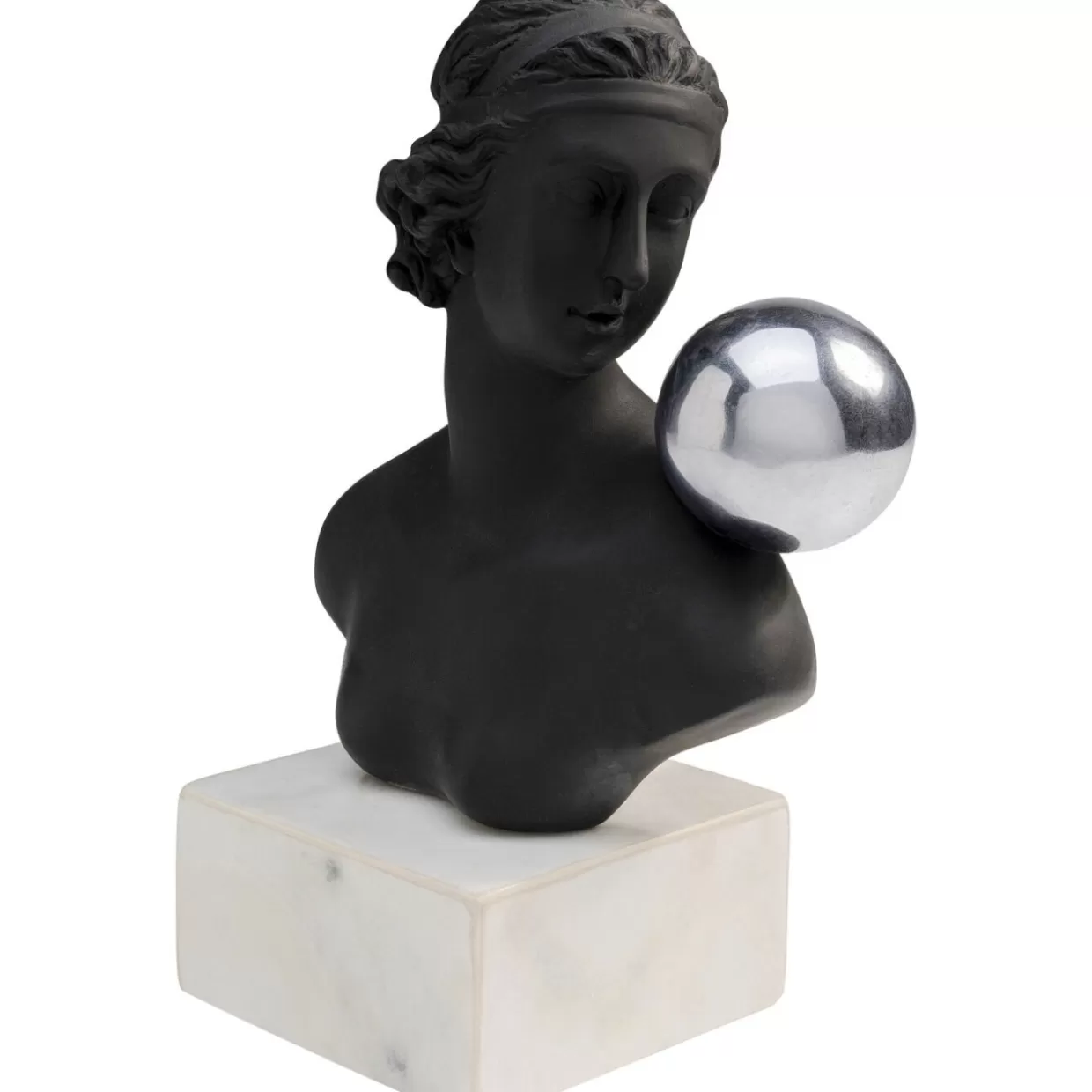 KARE Design Scultura Decorativa Busto Ragazza 24 cm - Oggetto d'Arte per Interni e Idea Regalo Creativa