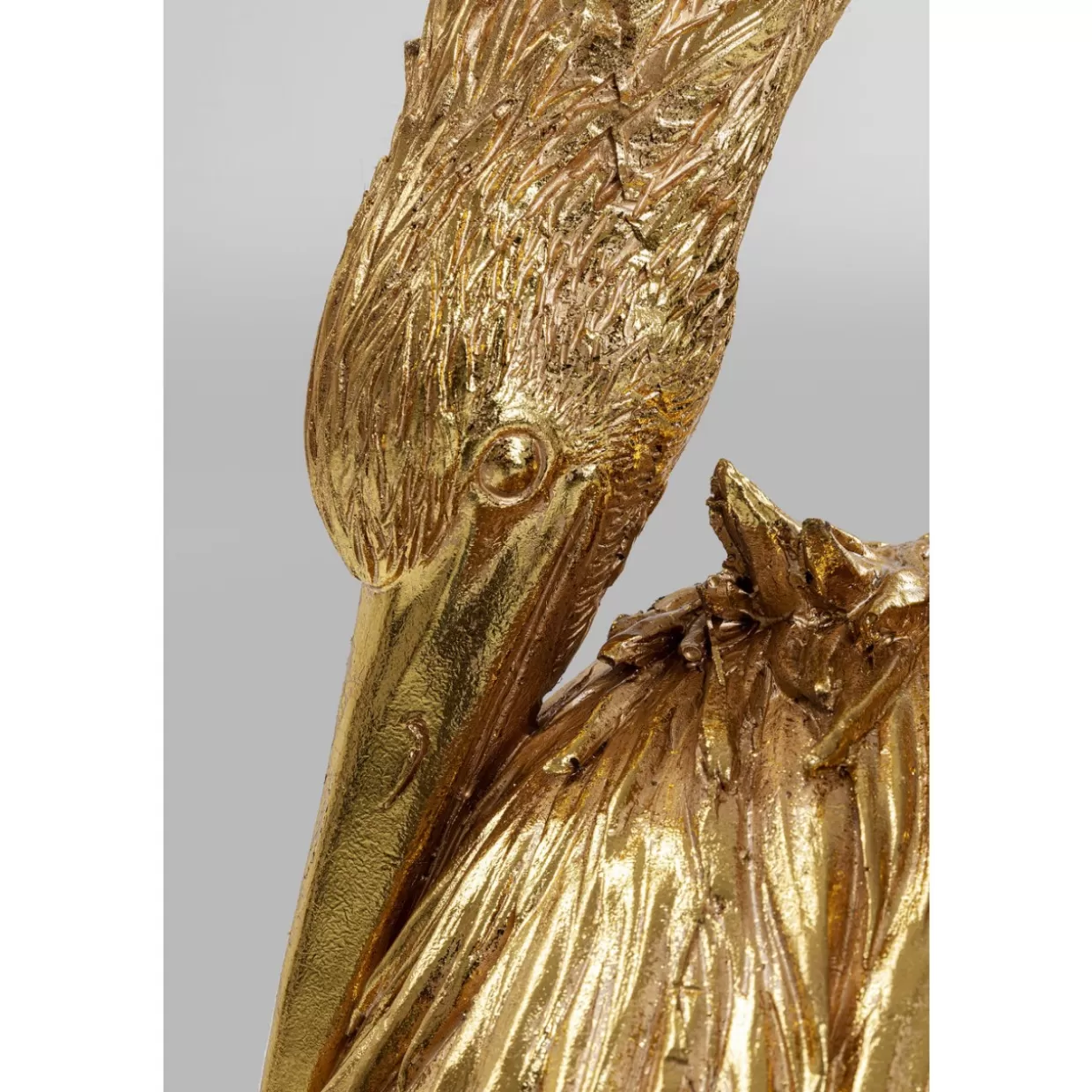 KARE Design | Scultura Decorativa Gru Dorata per Interni - Accessorio Elegante in Tonalità Oro