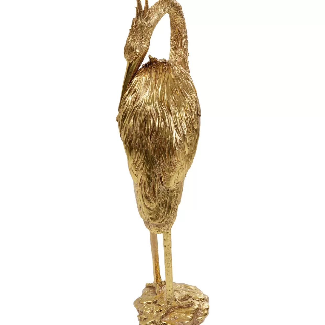 KARE Design | Scultura Decorativa Gru Dorata per Interni - Accessorio Elegante in Tonalità Oro