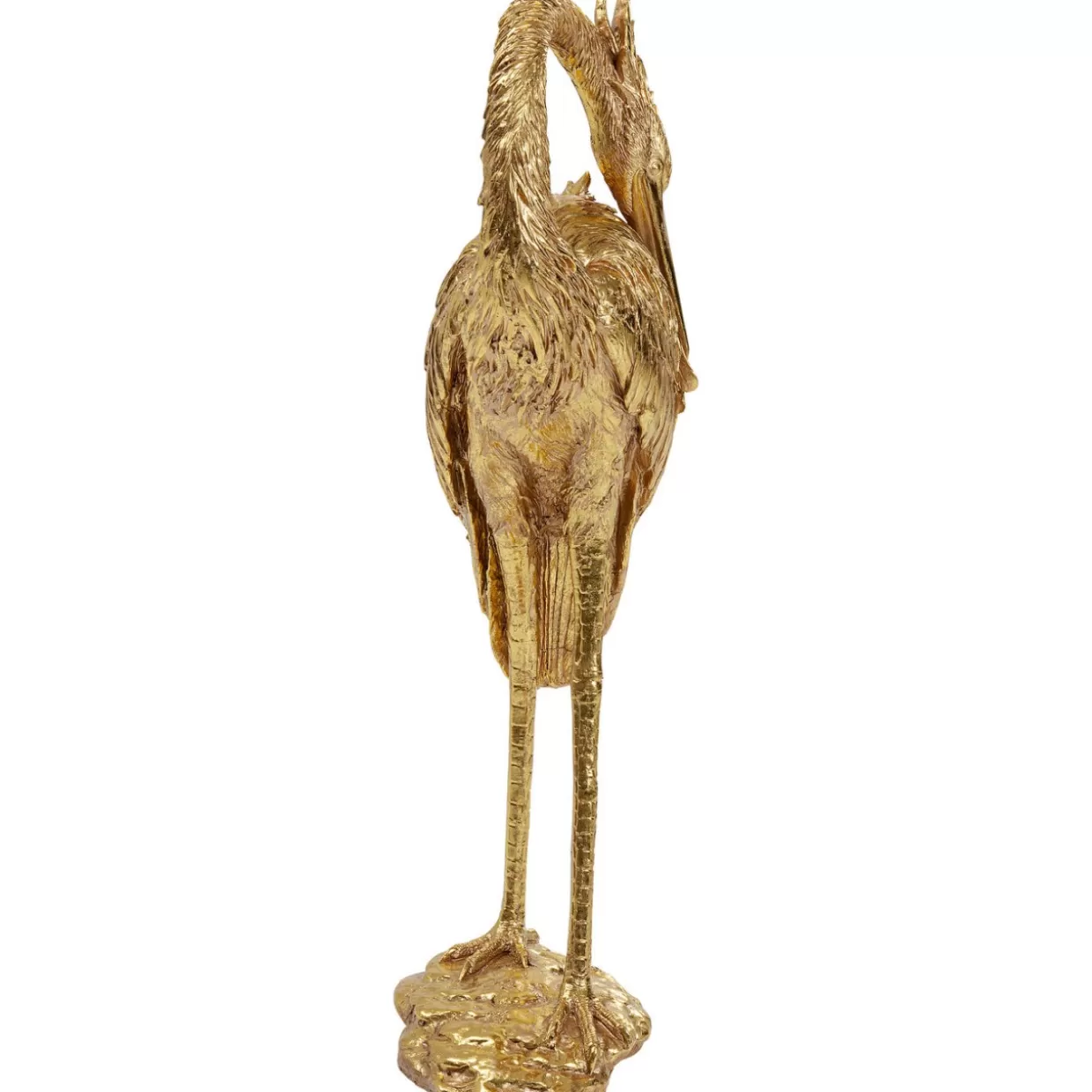 KARE Design | Scultura Decorativa Gru Dorata per Interni - Accessorio Elegante in Tonalità Oro
