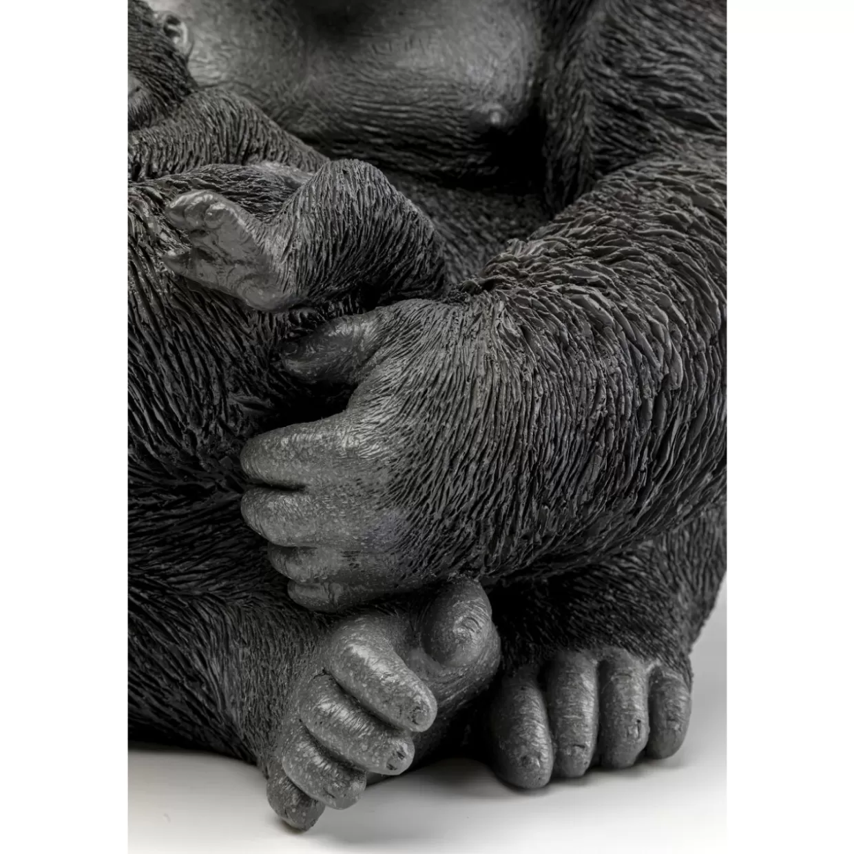 Originale KARE - Scultura Famiglia Gorilla Coccolosi in Tessuto, Decorazioni Tenere per Camera Bimbi e Accessori Regalo Unici per la Casa