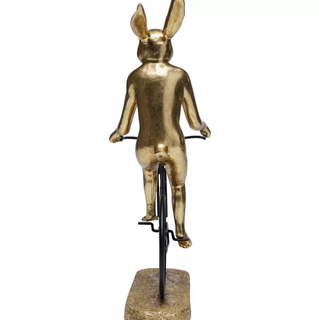 Coniglio Ciclista in Metallo per Arredamento - Scultura Decorativa KARE Design, Idea Regalo Unica per Appassionati di Bicicletta