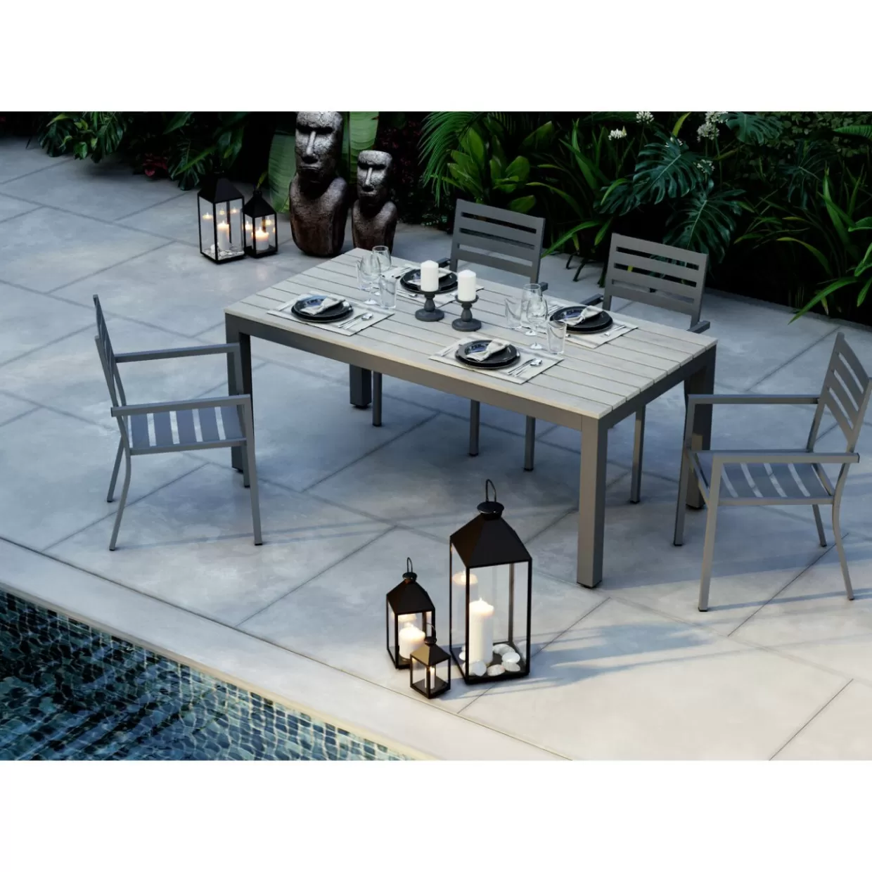 KARE Design - Scultura Decorativa Isola di Pasqua 80 cm per Interni | Idea Regalo Originale per Appassionati di Design 

（：，