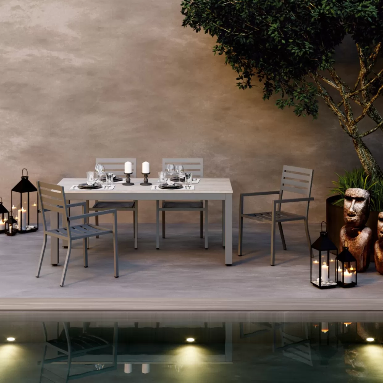 KARE Design - Scultura Decorativa Isola di Pasqua 80 cm per Interni | Idea Regalo Originale per Appassionati di Design 

（：，