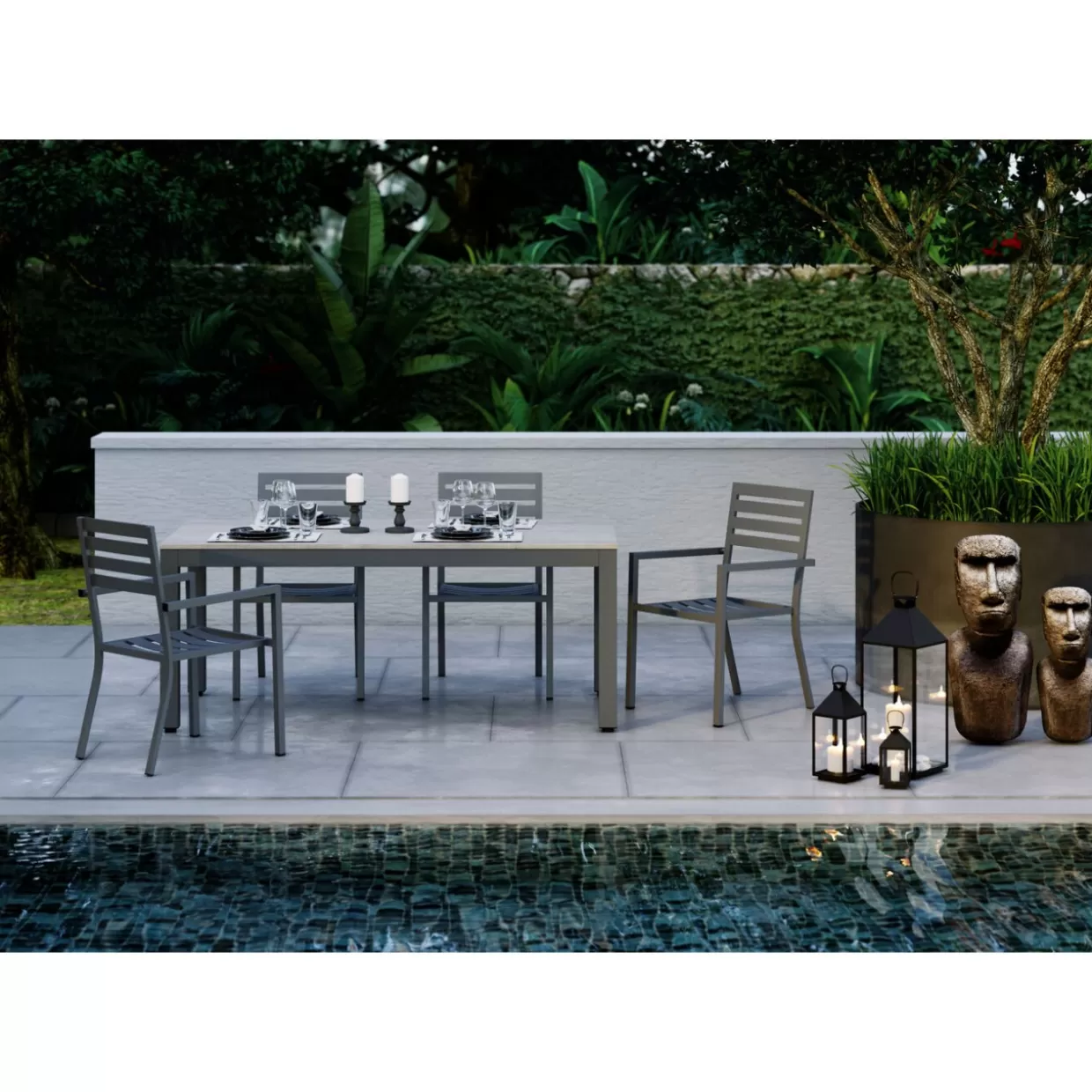 KARE Design - Scultura Decorativa Isola di Pasqua 80 cm per Interni | Idea Regalo Originale per Appassionati di Design 

（：，