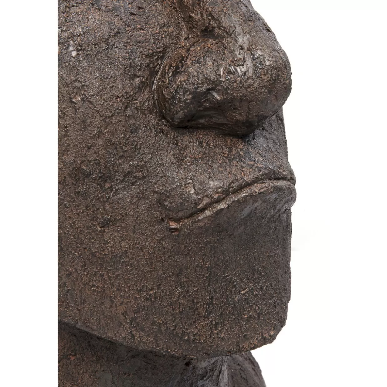 KARE Design - Scultura Decorativa Isola di Pasqua 80 cm per Interni | Idea Regalo Originale per Appassionati di Design 

（：，