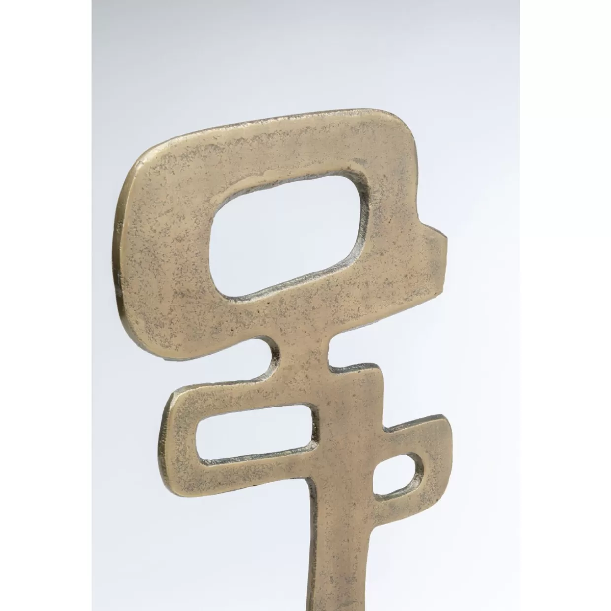 KARE Design - Oggetto Decorativo Moderno per la Casa, Elementi Stilizzati con Base in Legno, Altezza 25 cm