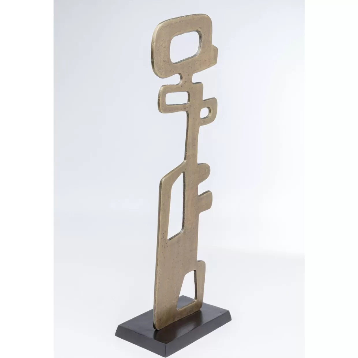 KARE Design - Oggetto Decorativo Moderno per la Casa, Elementi Stilizzati con Base in Legno, Altezza 25 cm