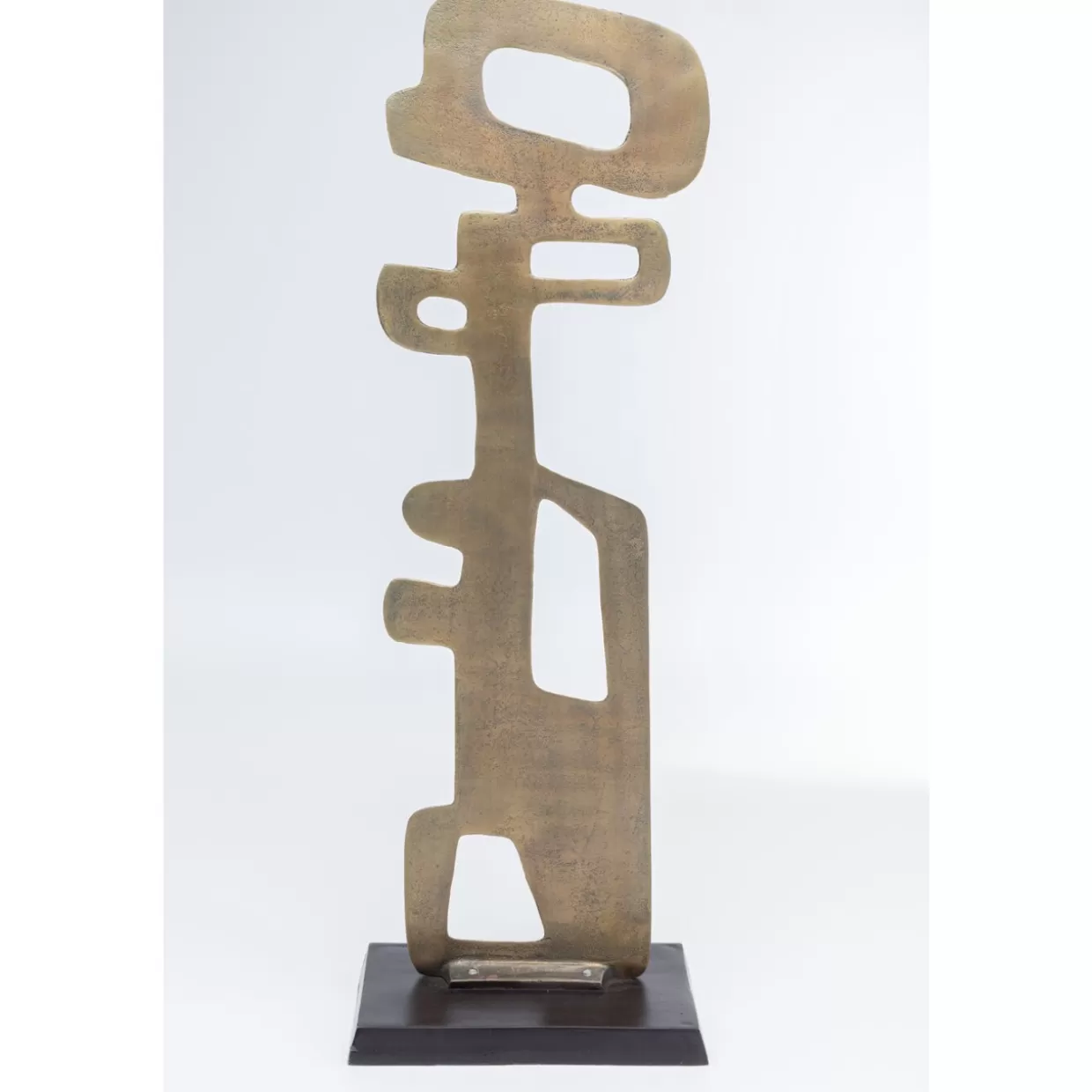 KARE Design - Oggetto Decorativo Moderno per la Casa, Elementi Stilizzati con Base in Legno, Altezza 25 cm