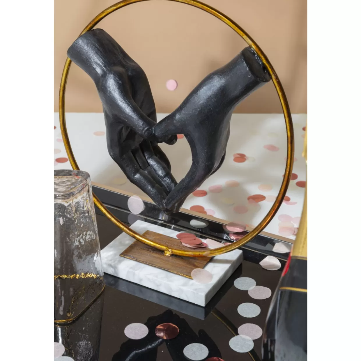 Cuore e Mano Elements - Oggetto Decorativo Moderno per la Casa, 33,5 cm - Design Esclusivo KARE