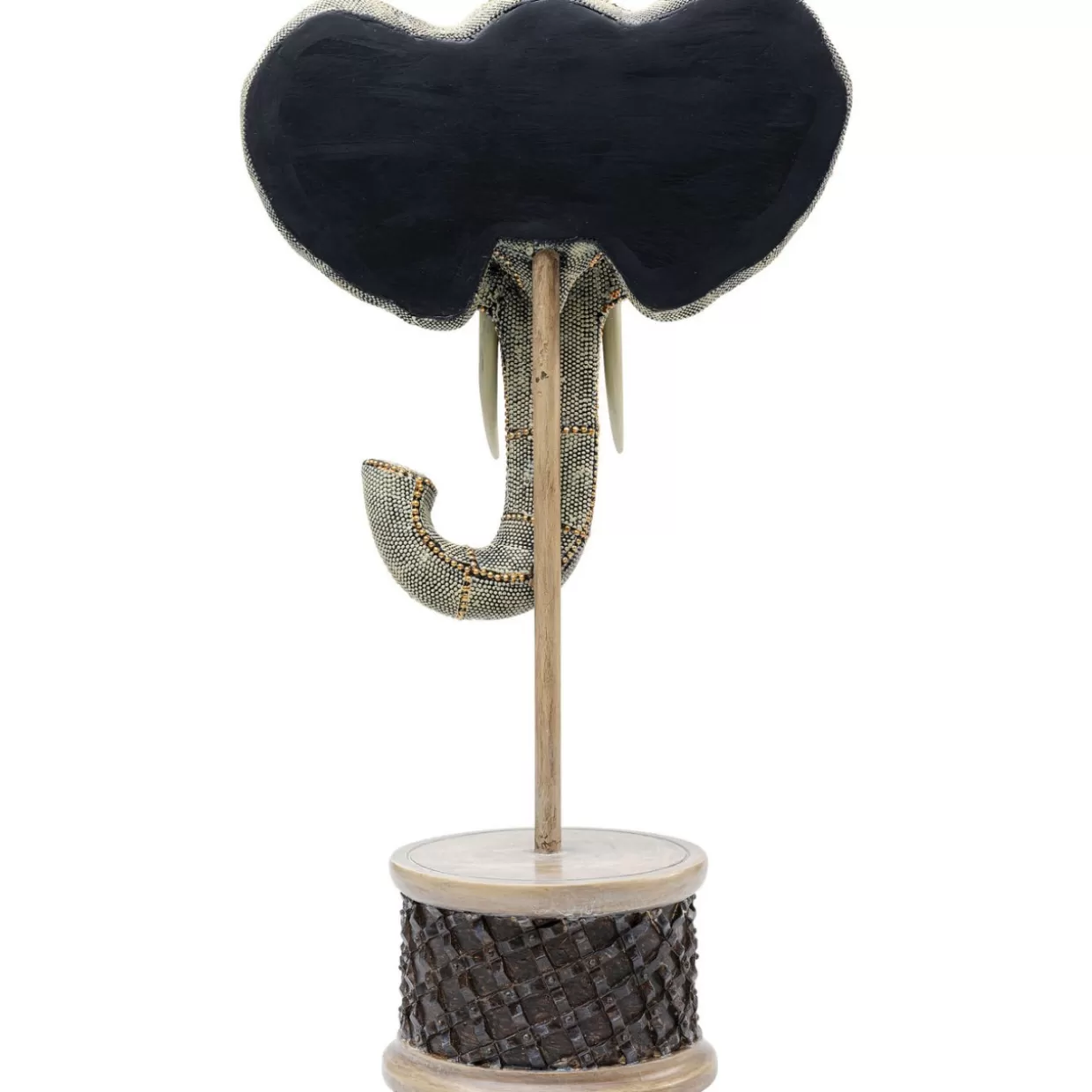 KARE Design Arredamento & Idee Regalo | Scultura Elegante Testa di Elefante con Perle, 49 cm - Decorazione Moderna per Soggiorno o Camera