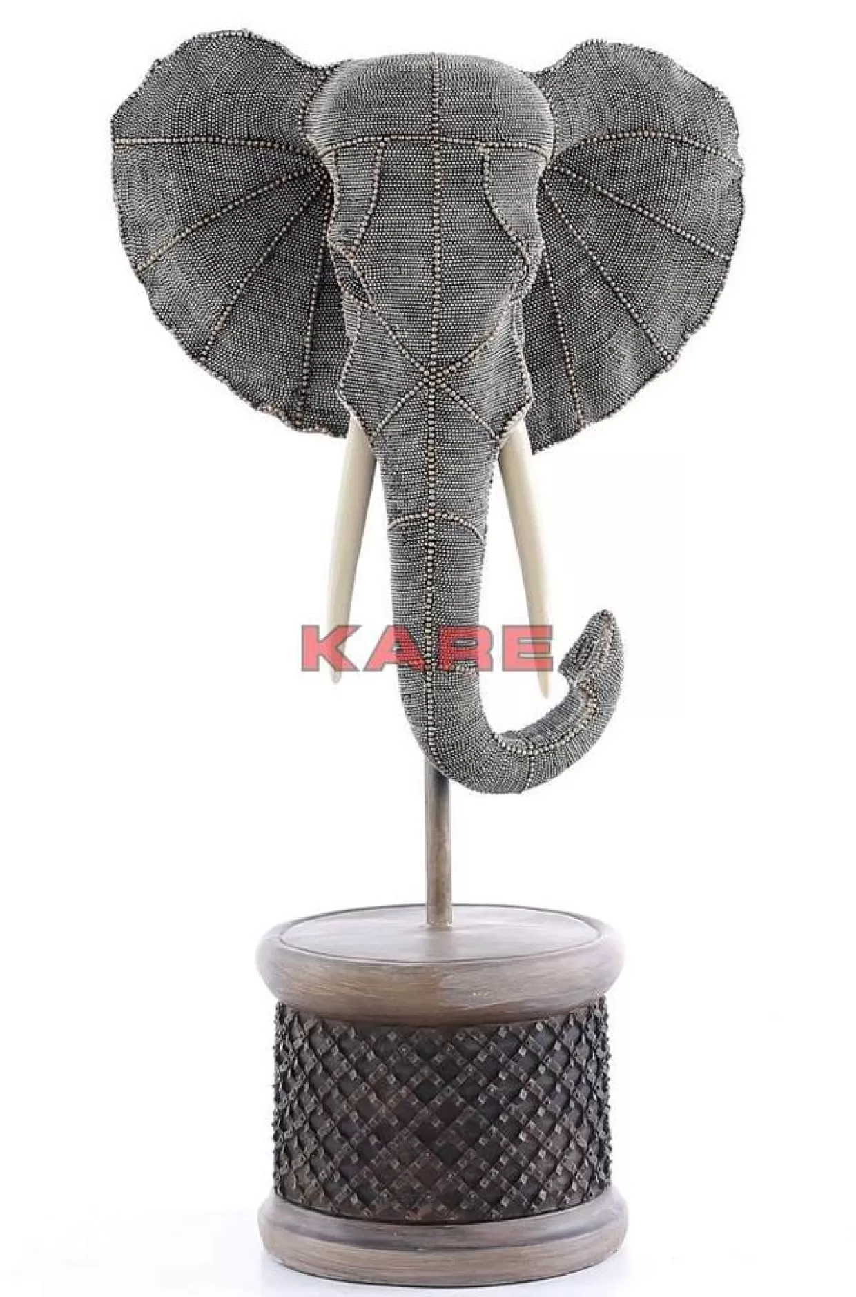 Elefante Decorativo con Perle KARE Design - Scultura da Parete per Arredamento Elegante, Idea Regalo Esclusiva Cod.76