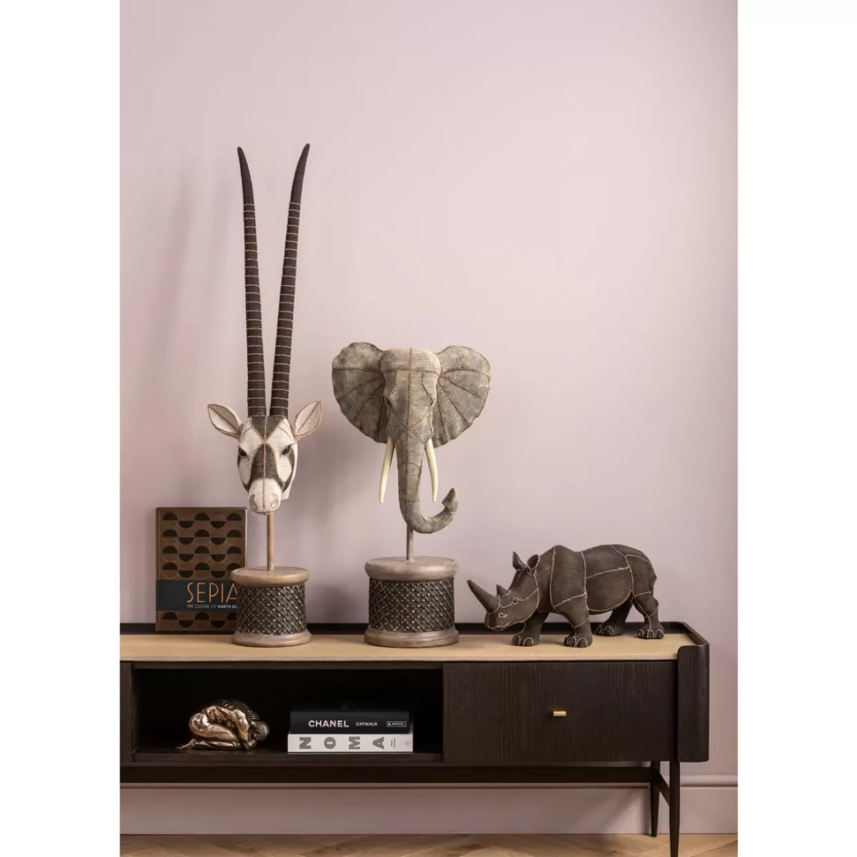 Elefante Decorativo con Perle KARE Design - Scultura da Parete per Arredamento Elegante, Idea Regalo Esclusiva Cod.76