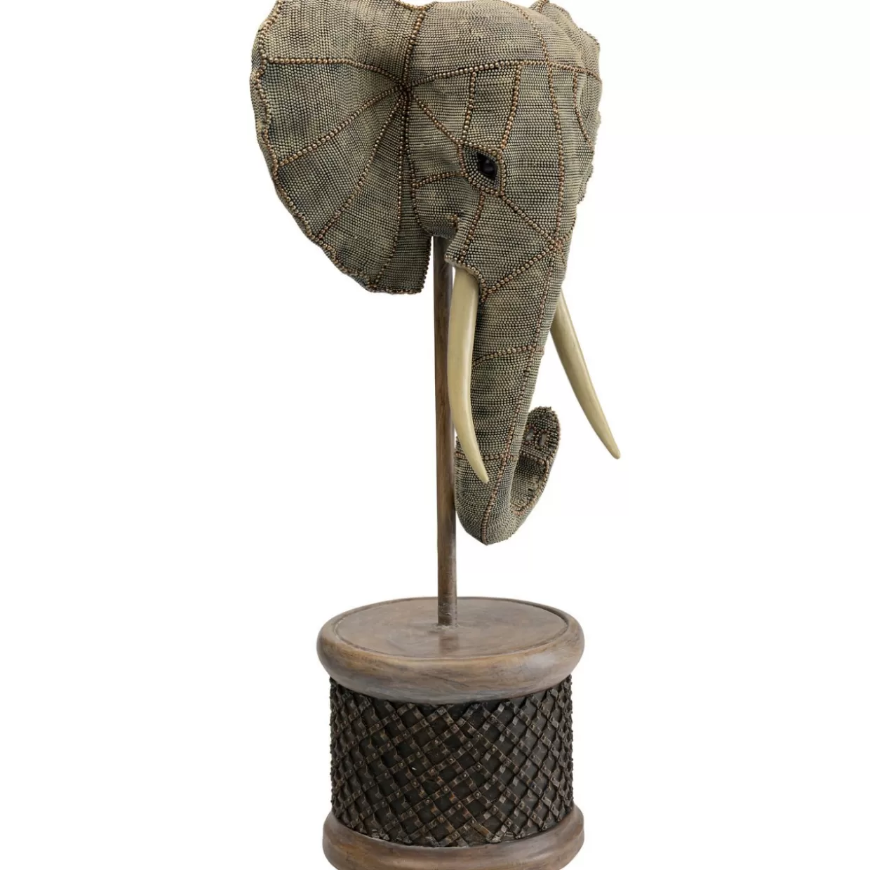 Elefante Decorativo con Perle KARE Design - Scultura da Parete per Arredamento Elegante, Idea Regalo Esclusiva Cod.76