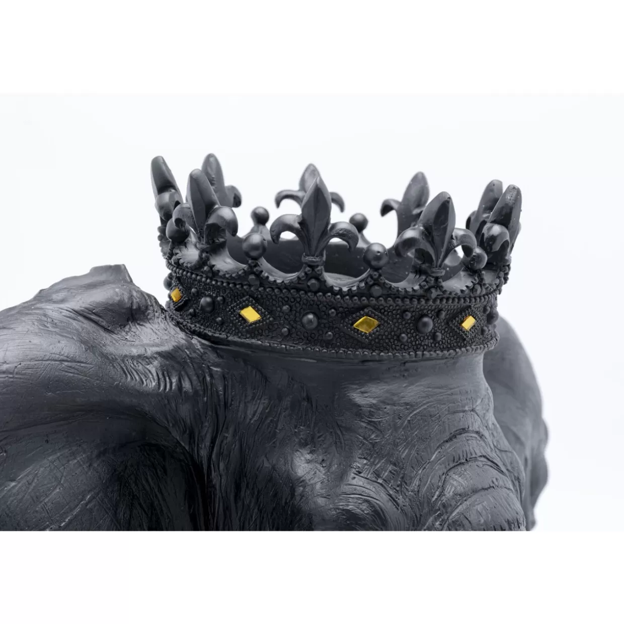 Design KARE - Scultura Elegante Elefante Reale in Nero per Decorazione & Articoli Regalo - 57 cm