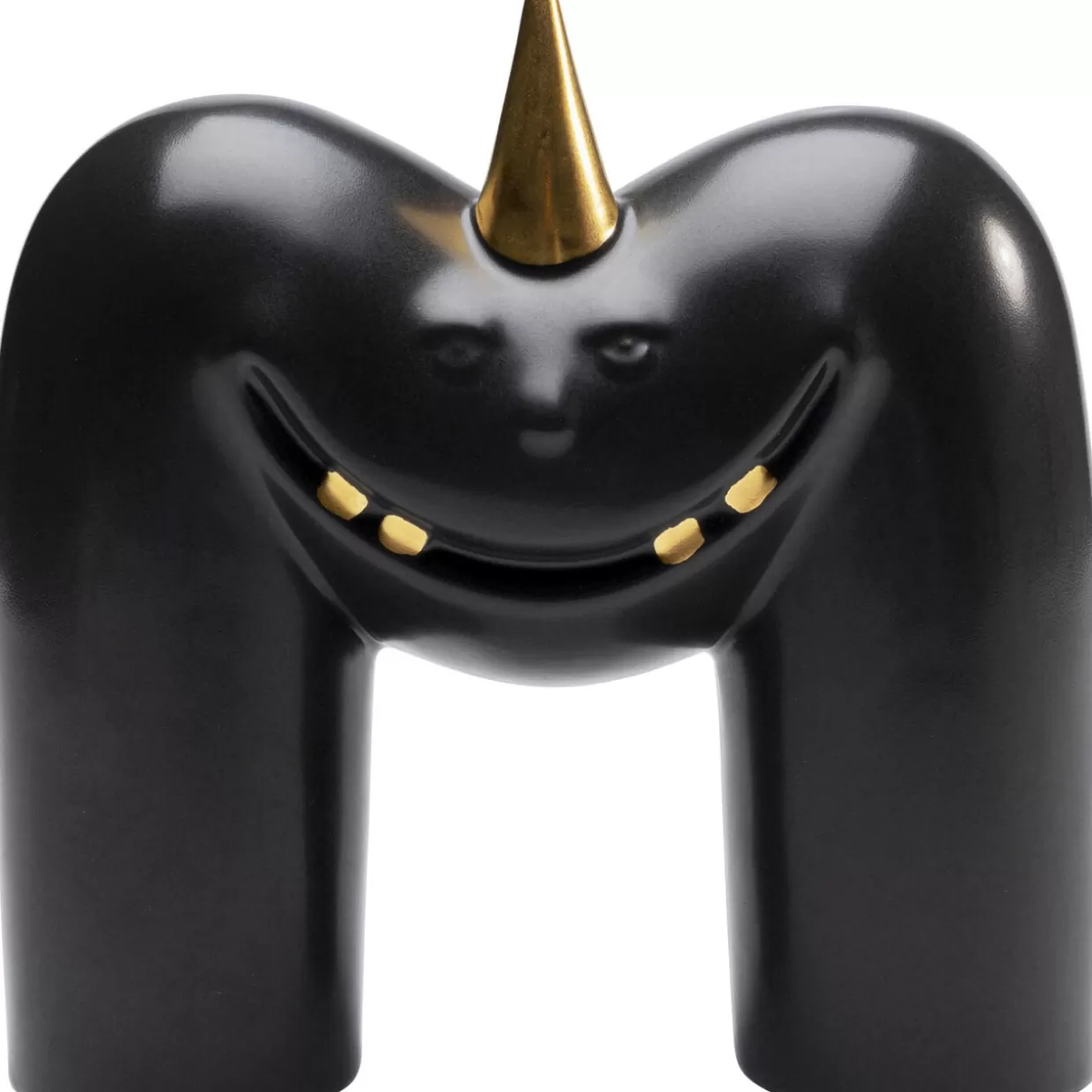 KARE Design | Oggetto Decorativo Originale per la Casa - Denti Divertenti in Nero, 15 cm