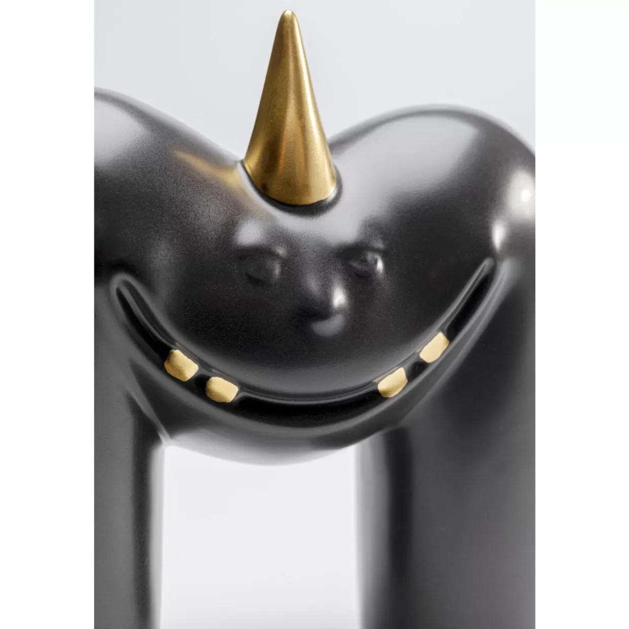 KARE Design | Oggetto Decorativo Originale per la Casa - Denti Divertenti in Nero, 15 cm