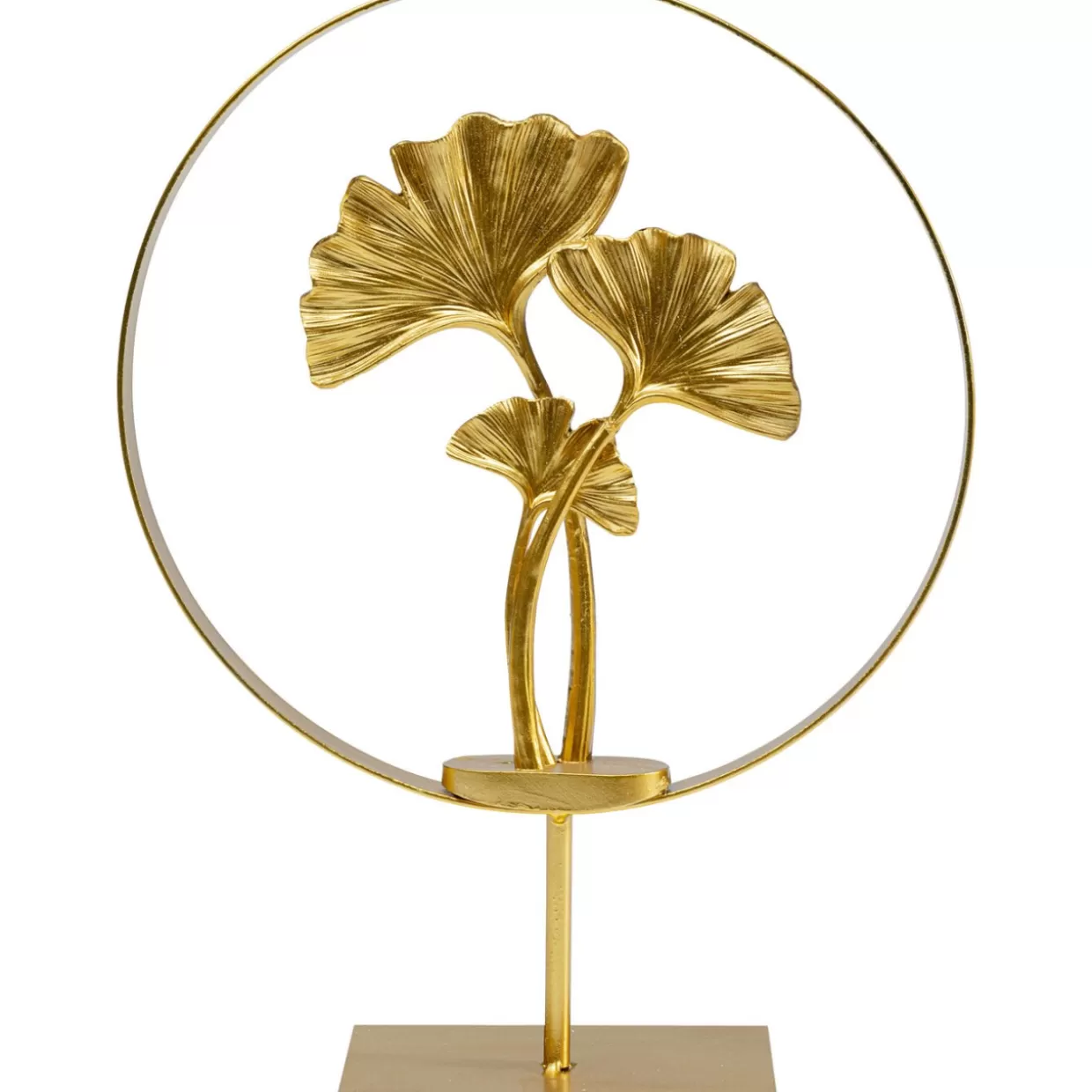 Scultura in Legno Ginkgo - Cerchio Artistico 34 cm Diametro | Articoli Decorativi e Regali Originali by KARE Design