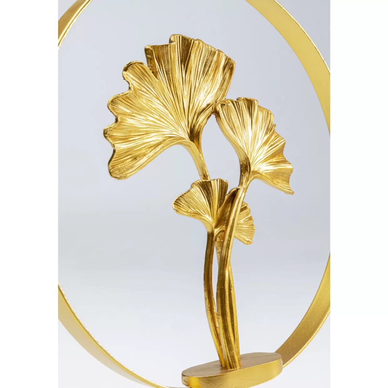 Scultura in Legno Ginkgo - Cerchio Artistico 34 cm Diametro | Articoli Decorativi e Regali Originali by KARE Design