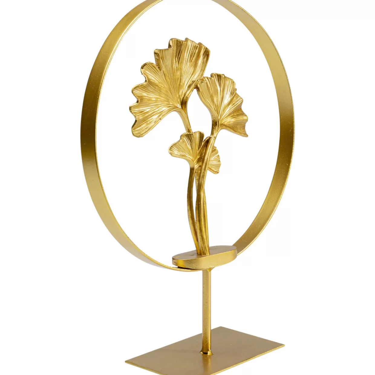 Scultura in Legno Ginkgo - Cerchio Artistico 34 cm Diametro | Articoli Decorativi e Regali Originali by KARE Design