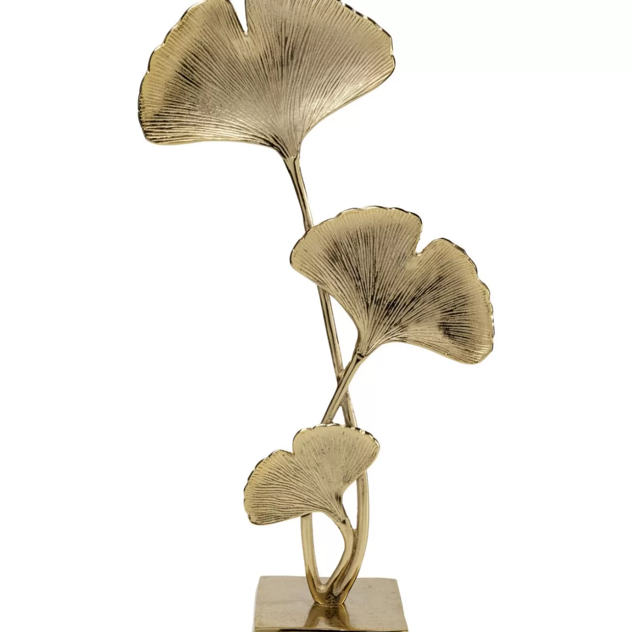 KARE Design - Scultura Moderna Foglie di Ginkgo 70cm per Arredamento Botanico | Idee Regalo Originali per Appassionati di Decorazioni Naturali