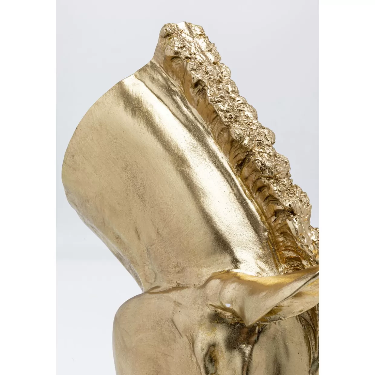 KARE Design - Scultura Elegante Testa di Cavallo in Oro Lucido, Elemento Decorativo Moderno 72 cm