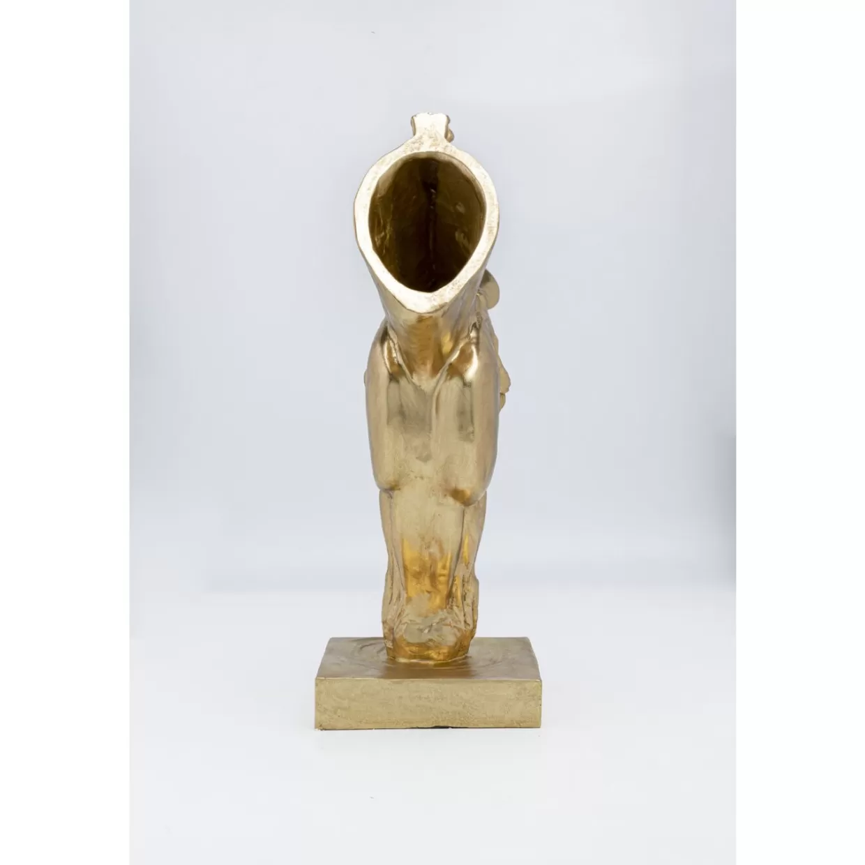 KARE Design - Scultura Elegante Testa di Cavallo in Oro Lucido, Elemento Decorativo Moderno 72 cm