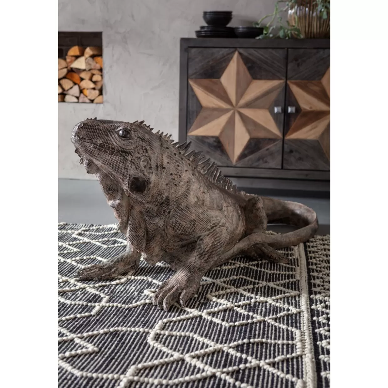 KARE by Design | Elemento Decorativo Originale Iguana per la Casa, 135 cm - Idee Regalo Esclusive con Stile e Riproduzione Realistica