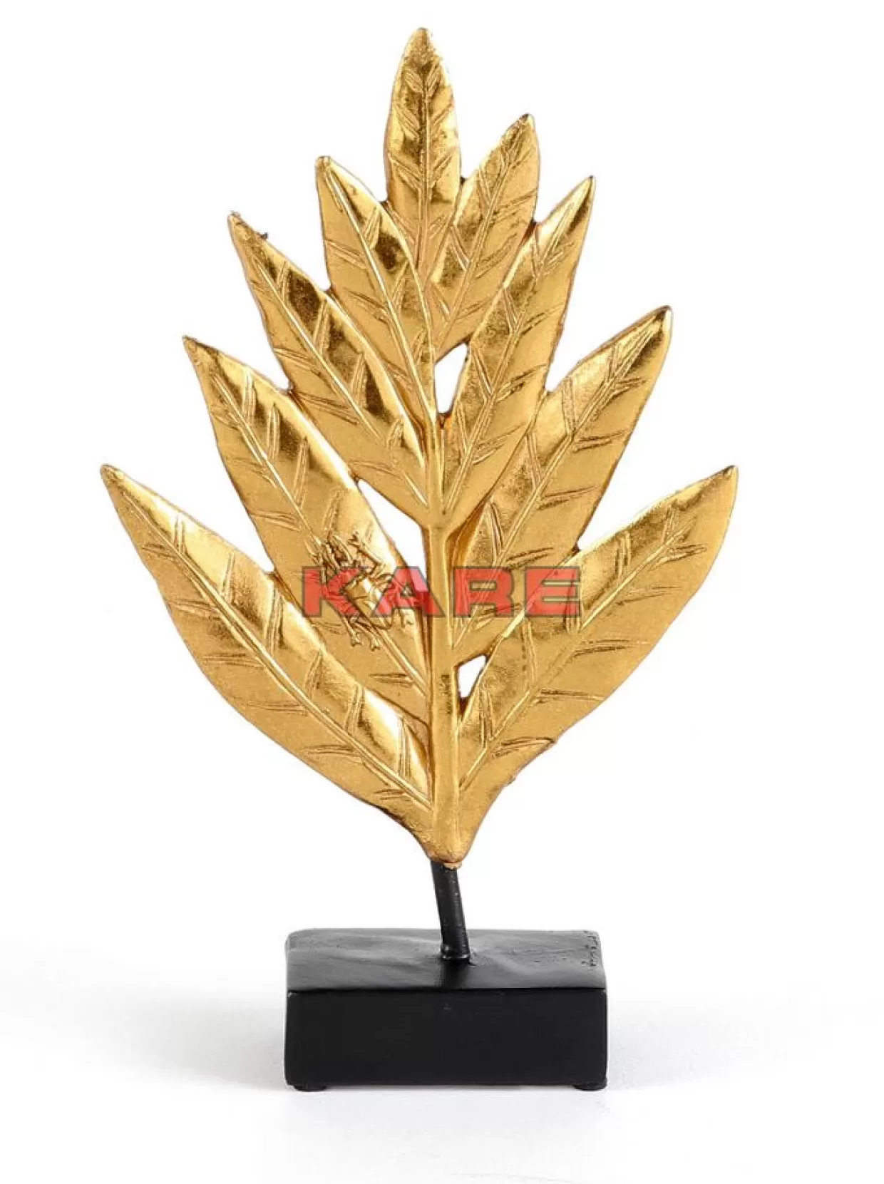 Decorazione Foglie Dorate 15cm per Interni - Oggetto Regalo Stile KARE Design