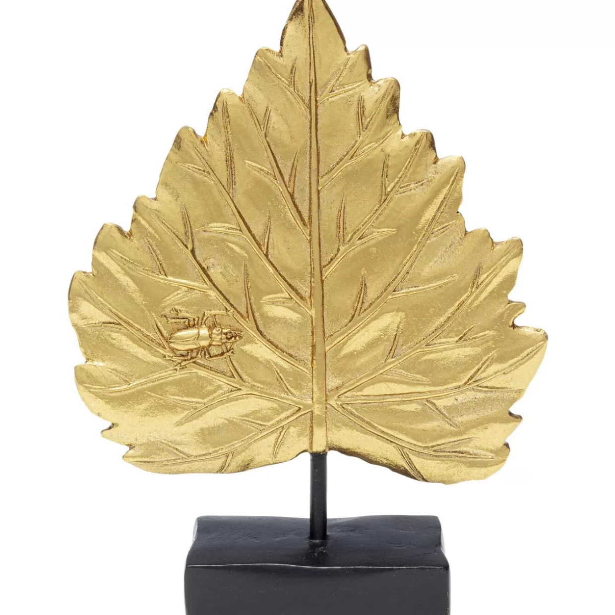 KARE Design - Decorazione Foglie Oro in stile moderno, 17cm - Accessori per la Casa e Idee Regalo con Finitura Brillante