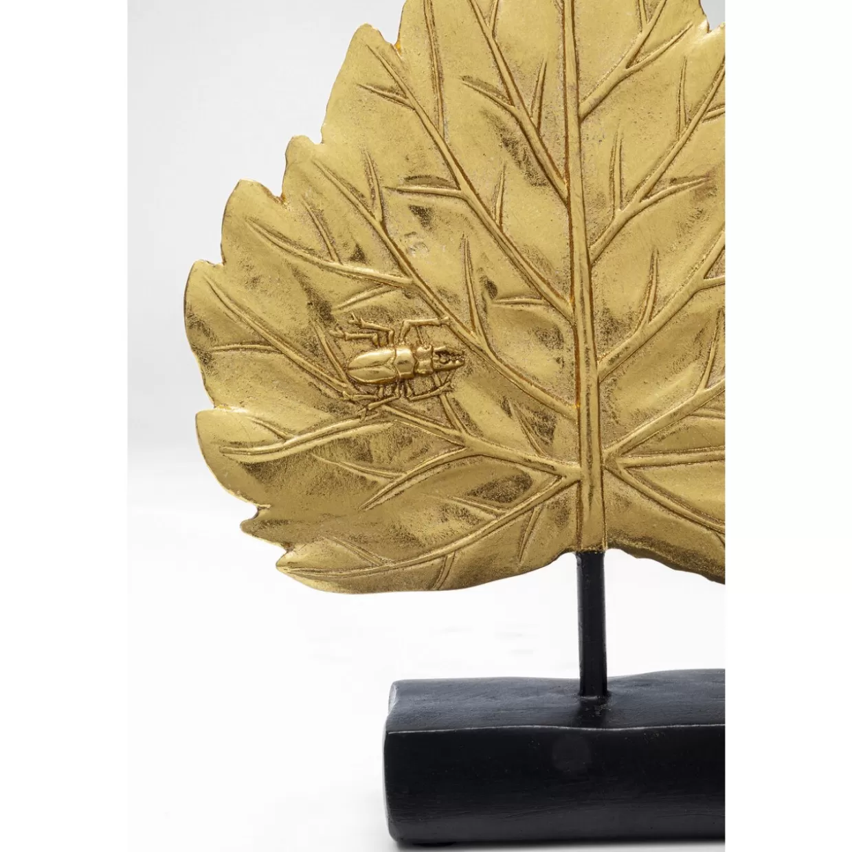 KARE Design - Decorazione Foglie Oro in stile moderno, 17cm - Accessori per la Casa e Idee Regalo con Finitura Brillante