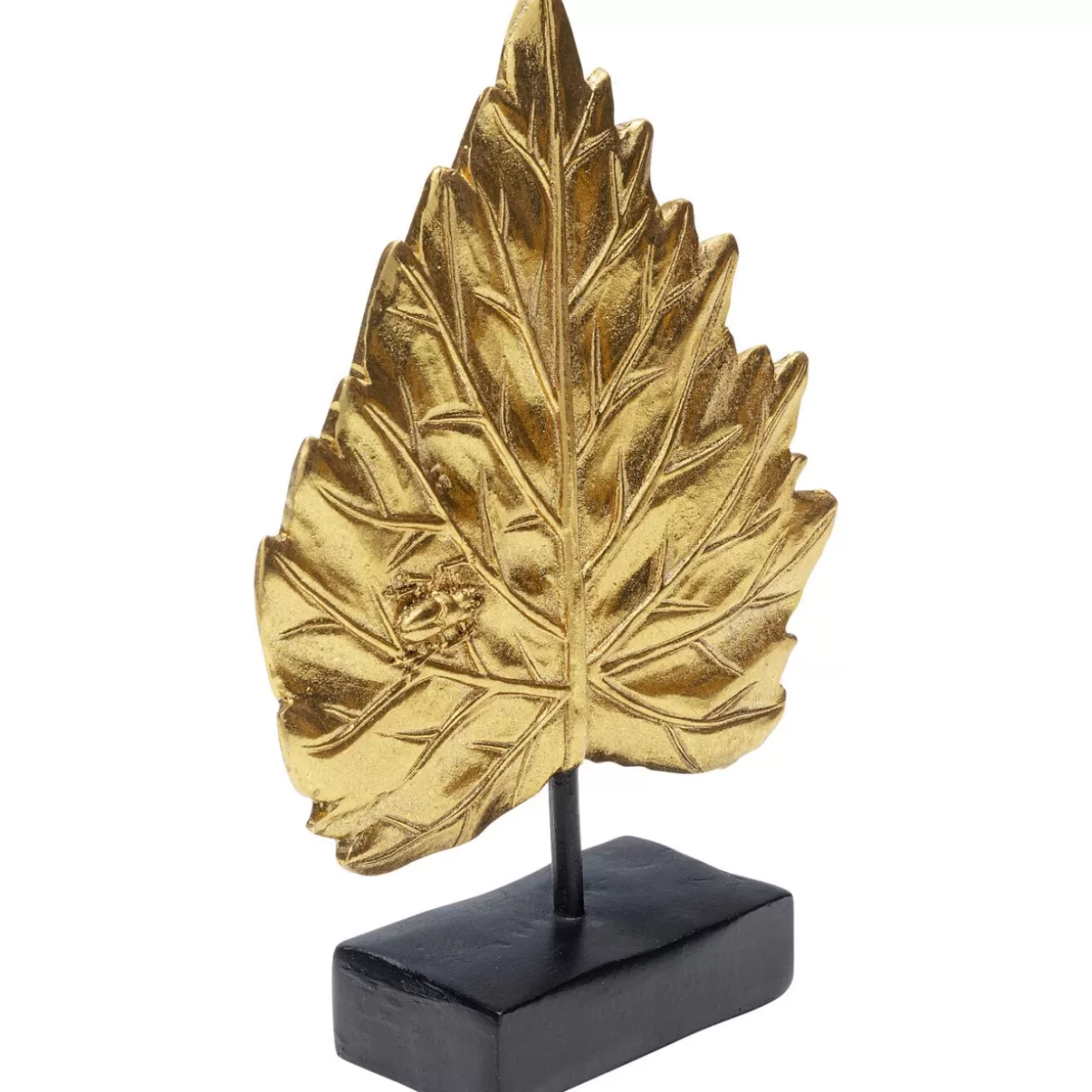 KARE Design - Decorazione Foglie Oro in stile moderno, 17cm - Accessori per la Casa e Idee Regalo con Finitura Brillante