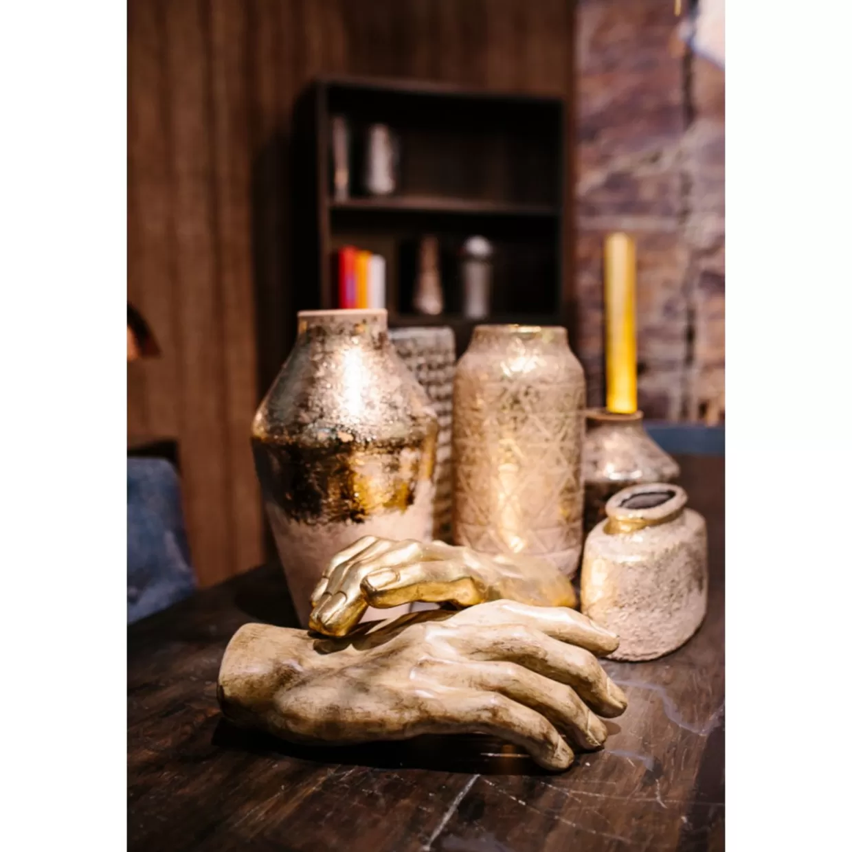 Decorazione Mano Dorata KARE Design - Oggetto Artistico per Regali e Arredamento di Lusso