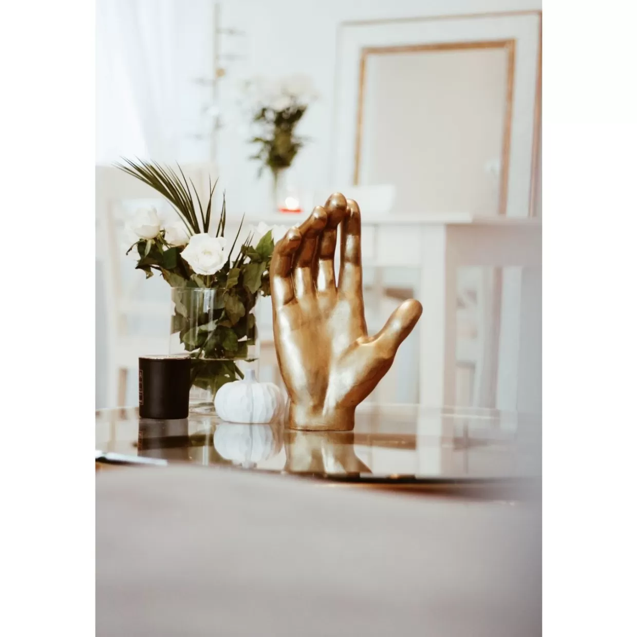Decorazione Mano Dorata KARE Design - Oggetto Artistico per Regali e Arredamento di Lusso