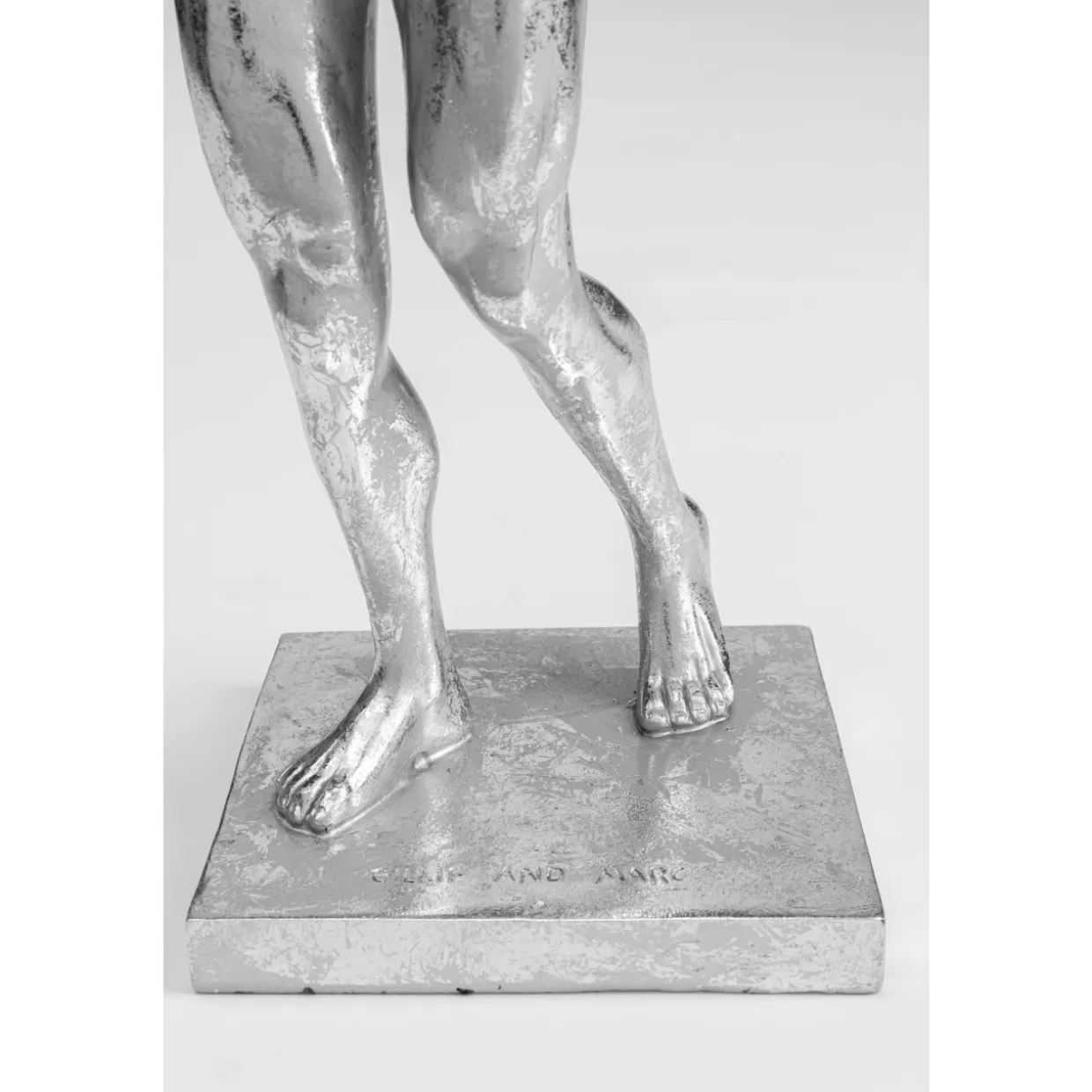 KARE Design - Statua Cane Muscoloso in Argento per Decorazione e Regali Originali
