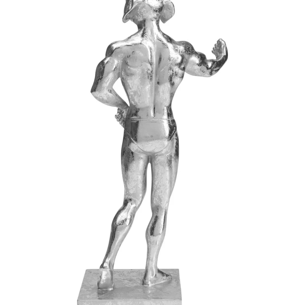 KARE Design - Statua Cane Muscoloso in Argento per Decorazione e Regali Originali