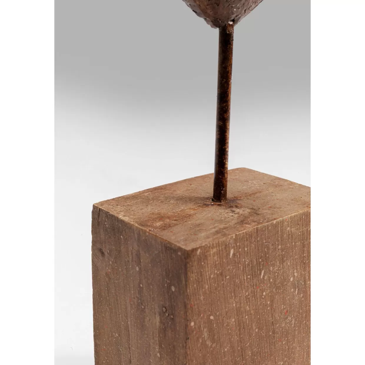 Cuore di Pietra Decorativo KARE Design - Oggetto d'Arredamento Romantico con Base Date, 26 cm per Regali e Ambientazione Casa