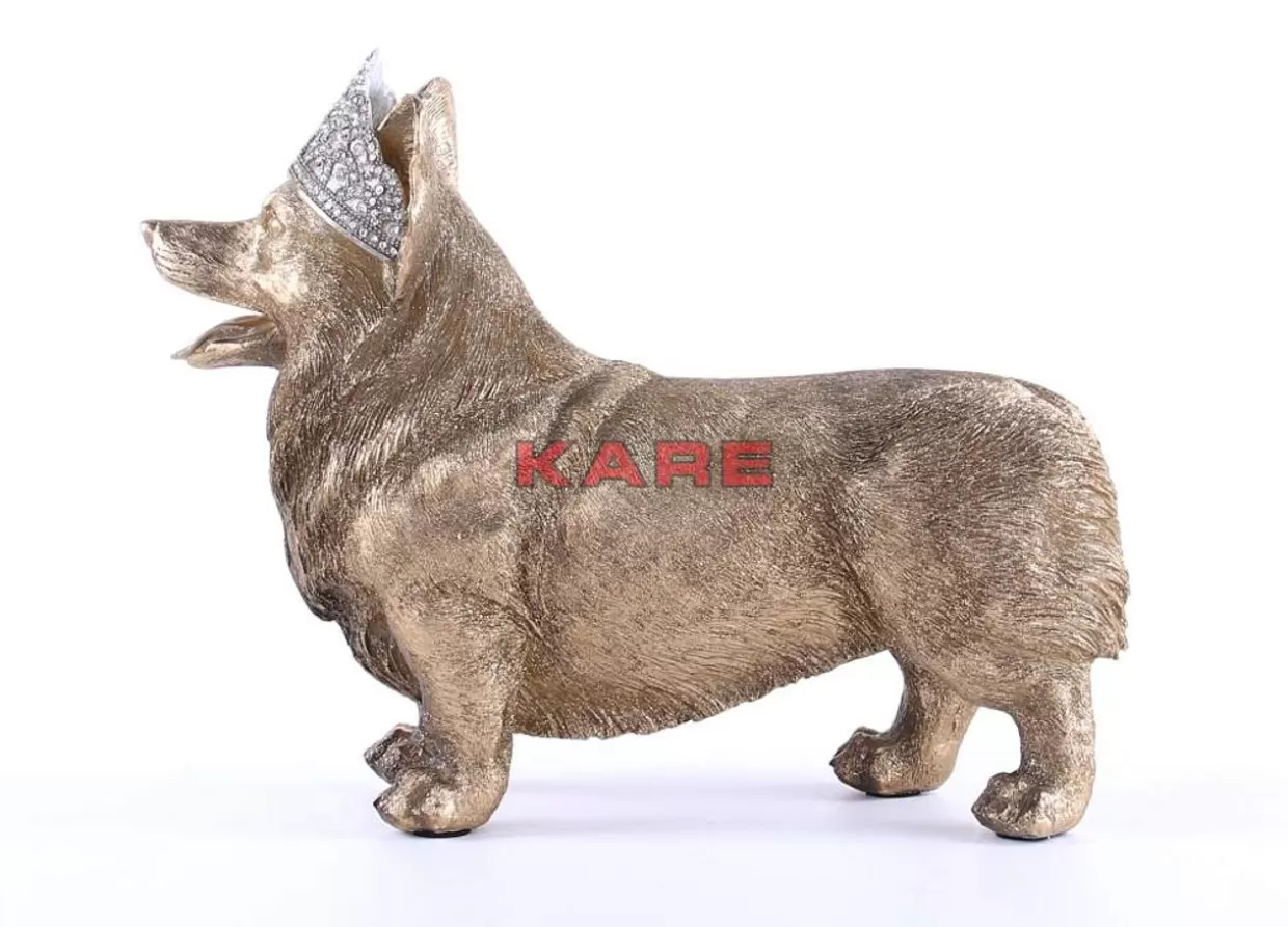 KARE Design - Corgi Regale in Posizione Eretta, Decorazione per la Casa Moderna con Stile Elegante - Idea Regalo Originale per Appassionati di Cani