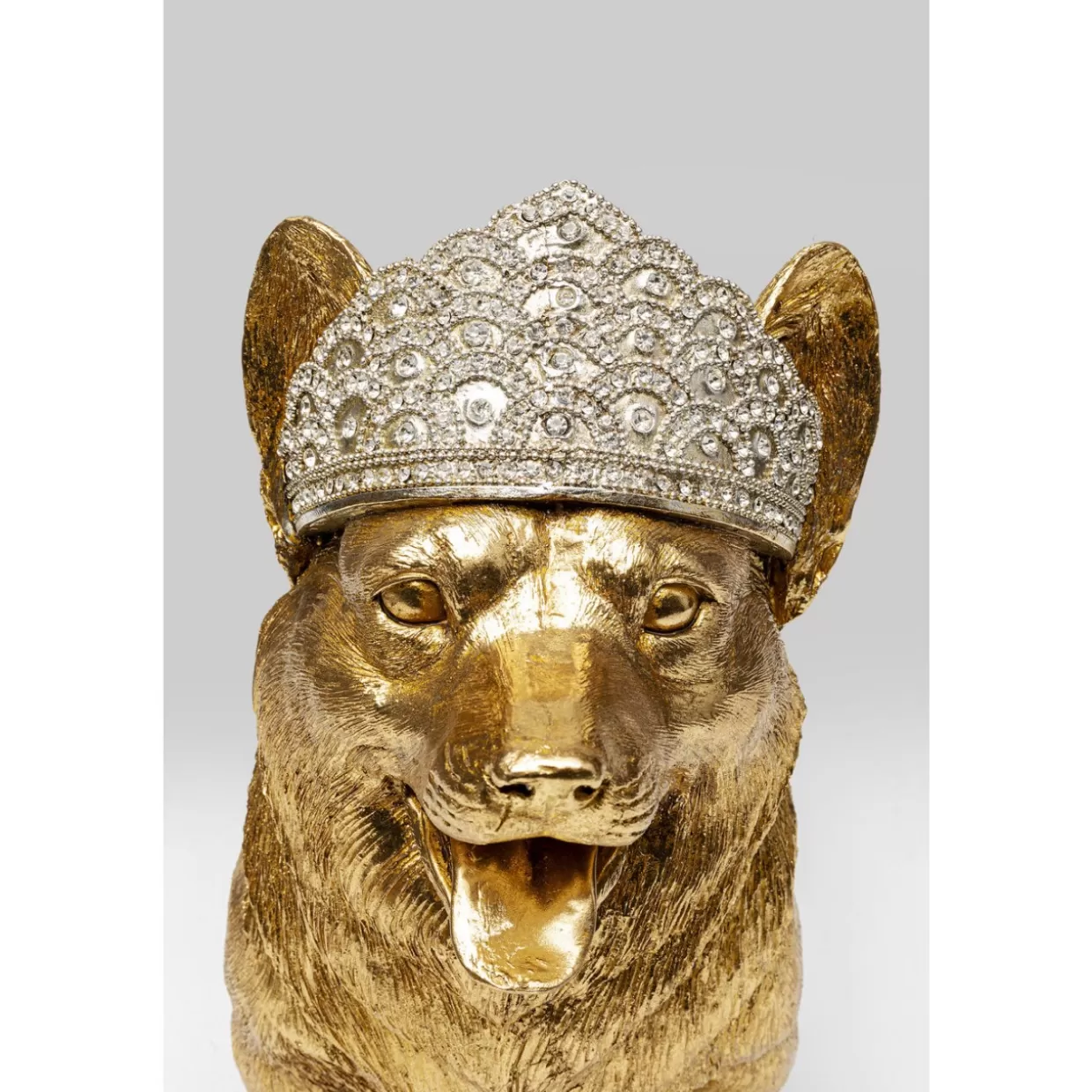 KARE Design - Corgi Regale in Posizione Eretta, Decorazione per la Casa Moderna con Stile Elegante - Idea Regalo Originale per Appassionati di Cani
