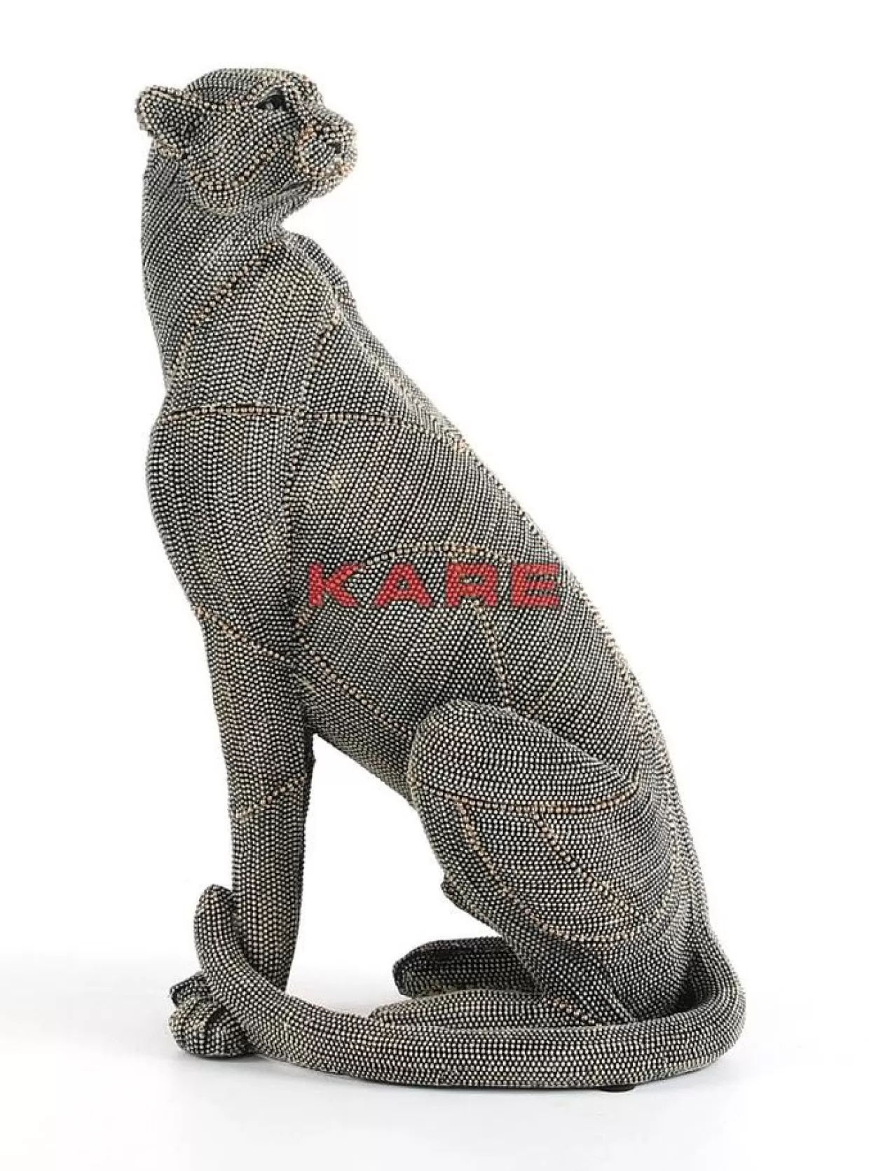 KARE Design - Articoli Decorativi & Regali | Scultura Leopardo Elegante con Perle, 42 cm