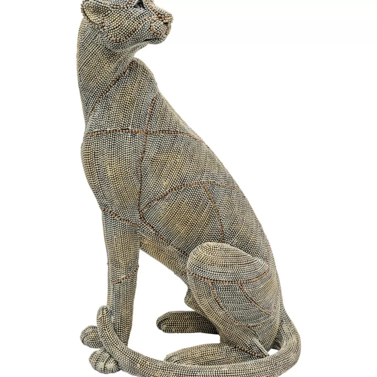 KARE Design - Articoli Decorativi & Regali | Scultura Leopardo Elegante con Perle, 42 cm