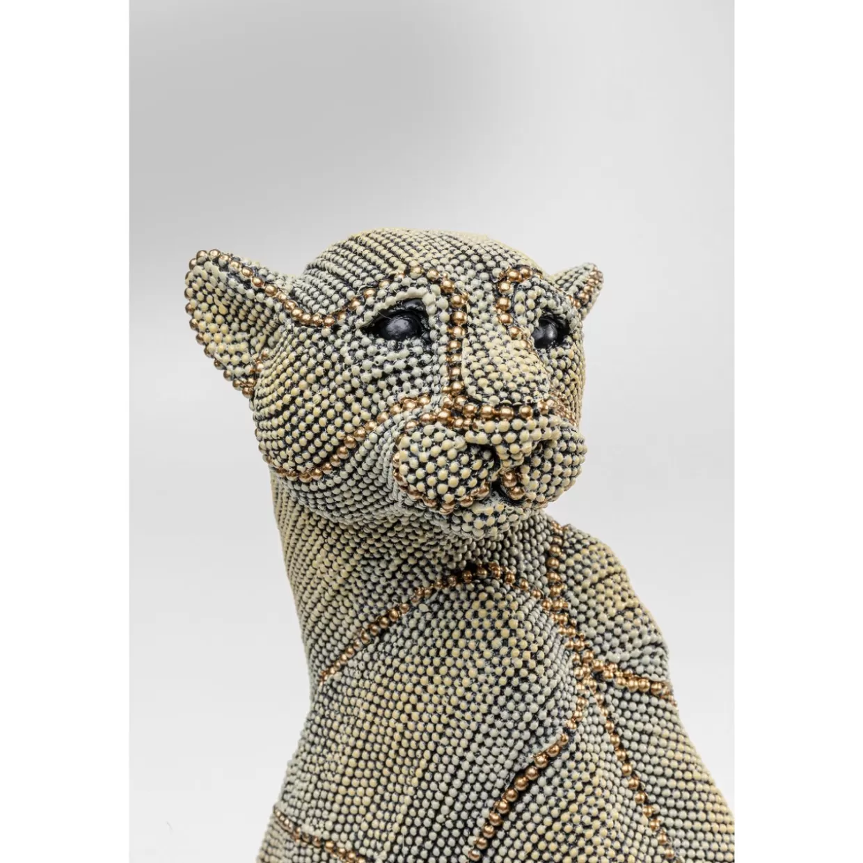KARE Design - Articoli Decorativi & Regali | Scultura Leopardo Elegante con Perle, 42 cm