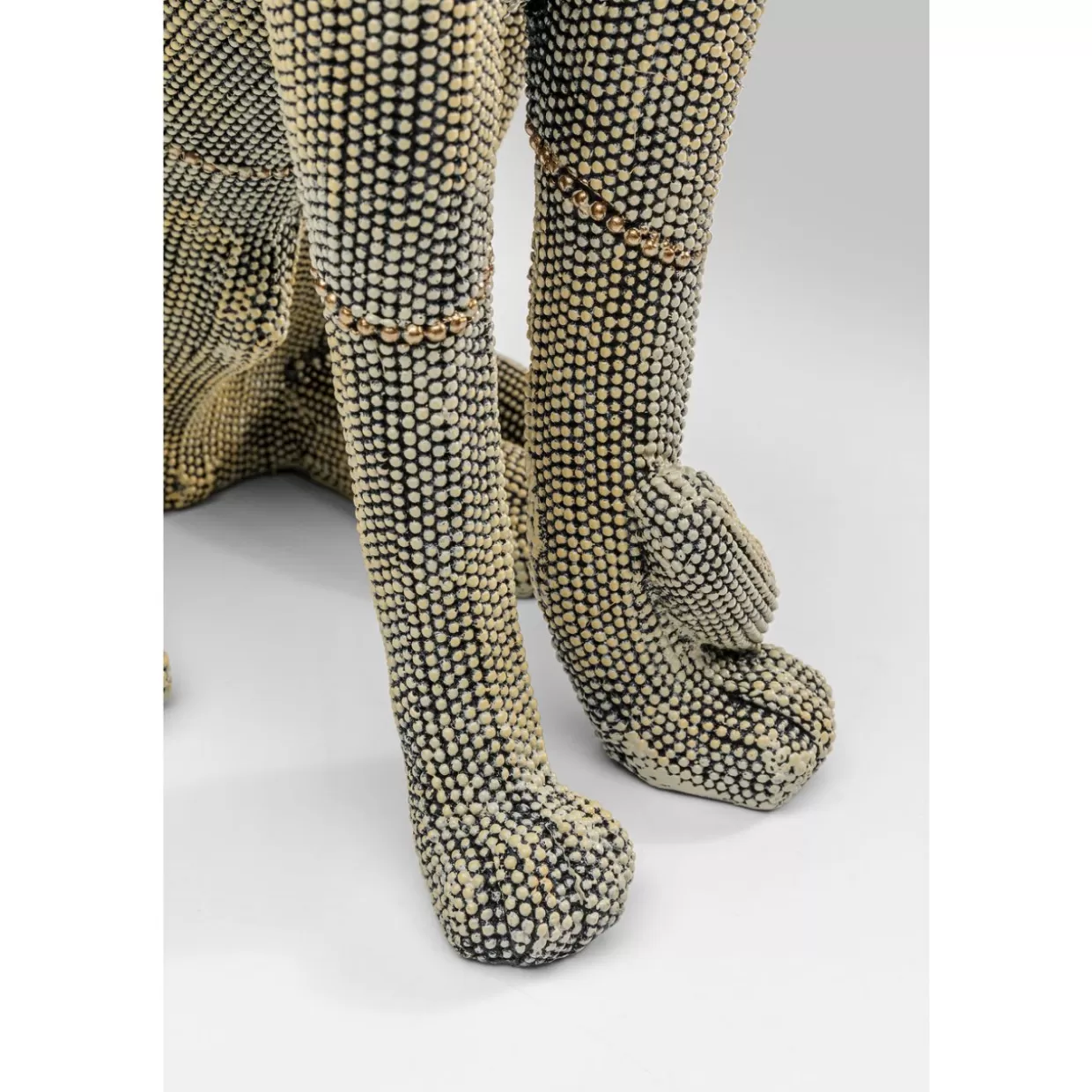 KARE Design - Articoli Decorativi & Regali | Scultura Leopardo Elegante con Perle, 42 cm