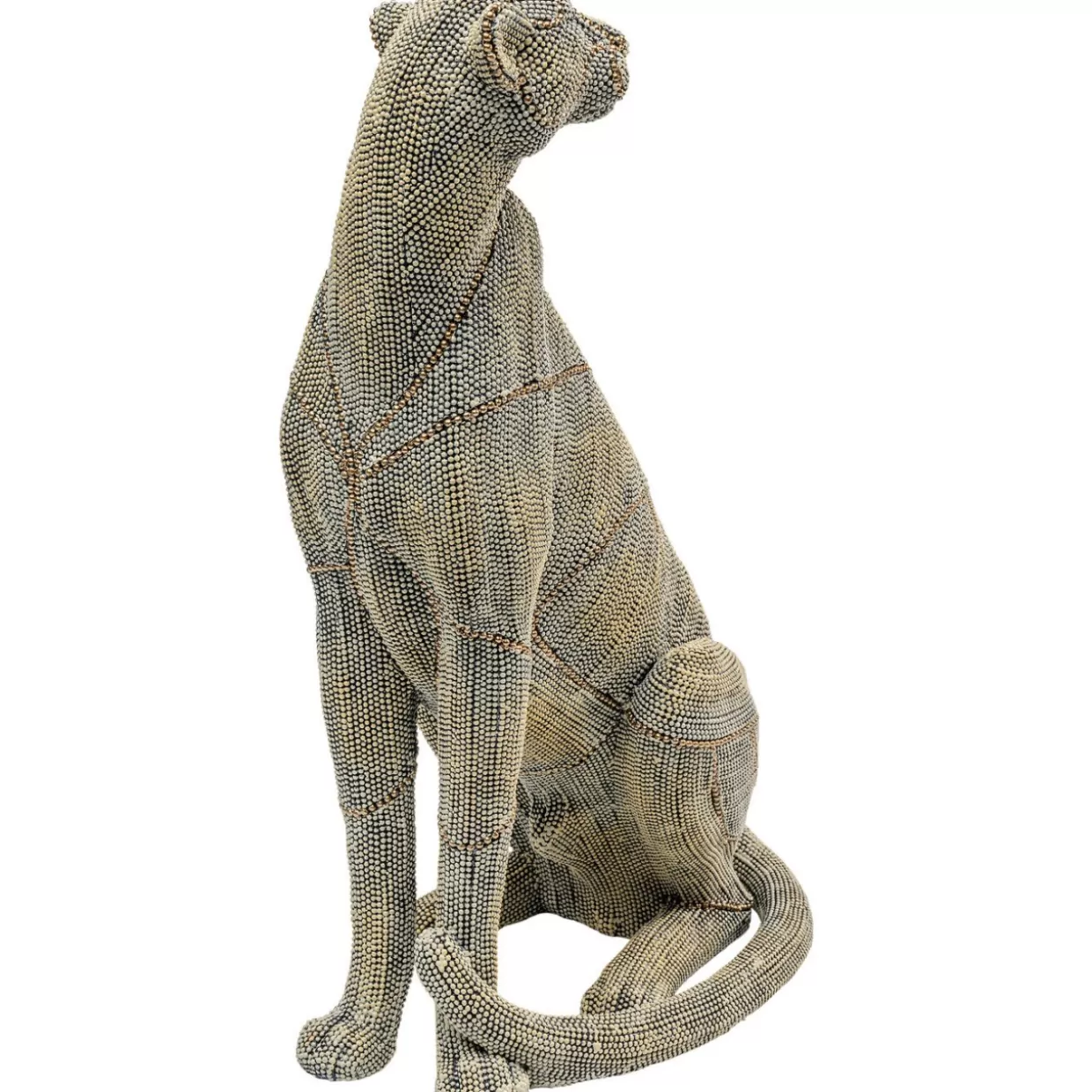 KARE Design - Articoli Decorativi & Regali | Scultura Leopardo Elegante con Perle, 42 cm