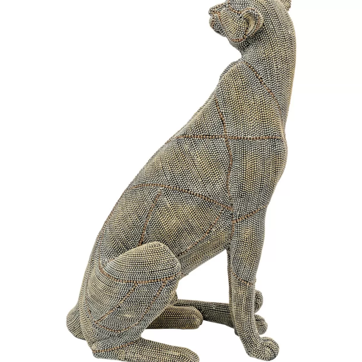 KARE Design - Articoli Decorativi & Regali | Scultura Leopardo Elegante con Perle, 42 cm