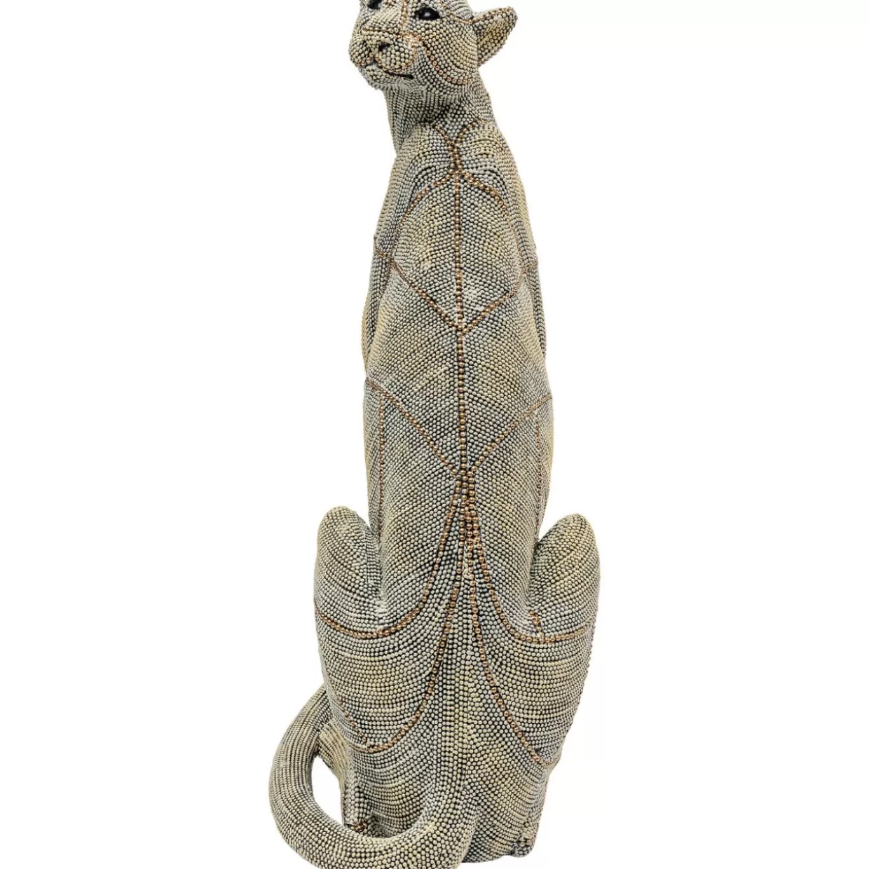 KARE Design - Articoli Decorativi & Regali | Scultura Leopardo Elegante con Perle, 42 cm