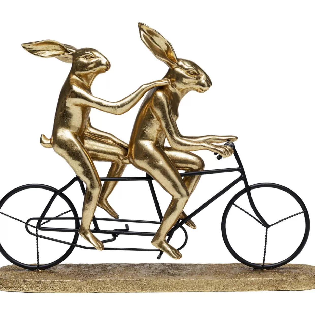 KARE Design - Decorazioni e Articoli Regalo | Conigli in Tandem - Oggetto Decorativo Originale per la Casa