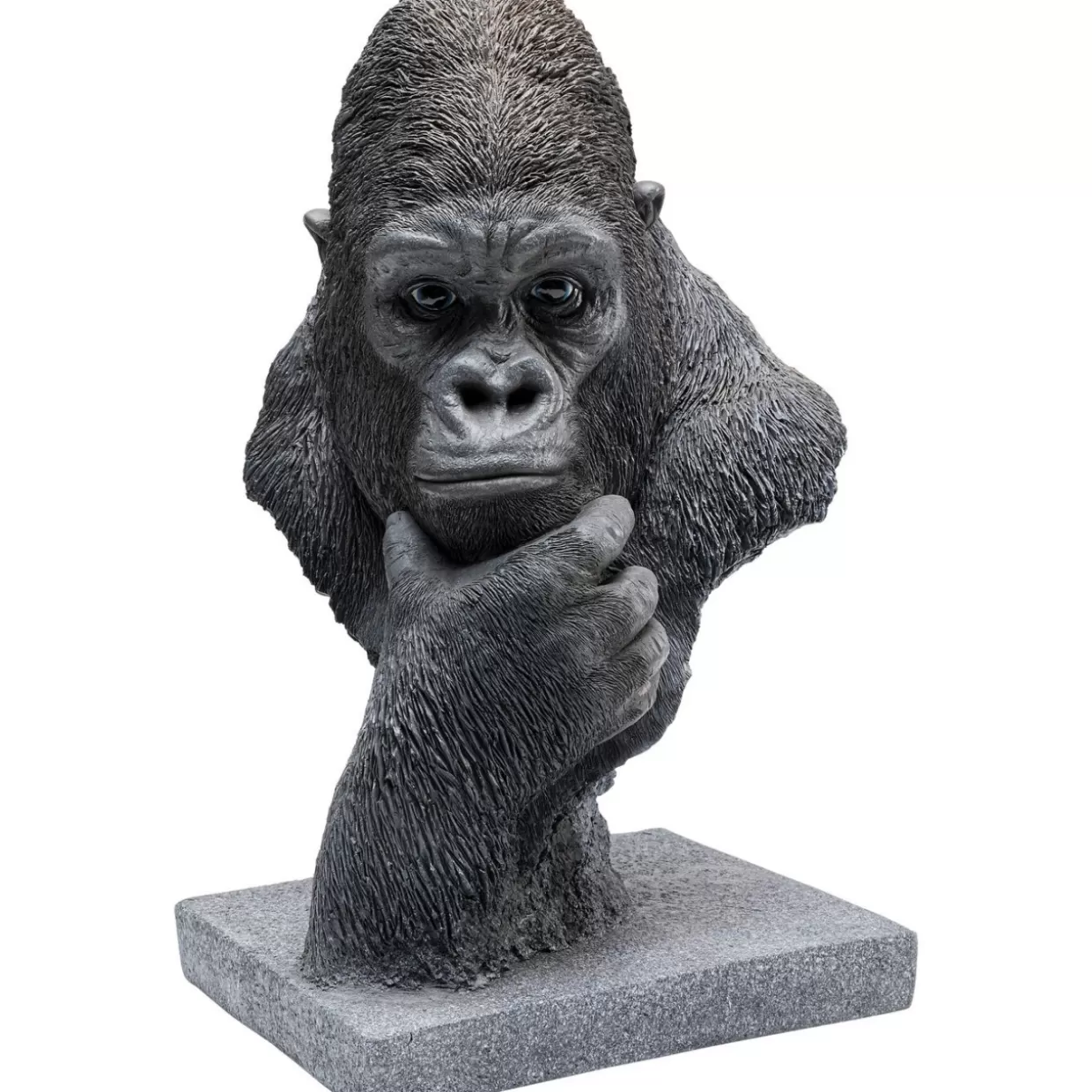 Testa di Gorilla Pensieroso - Scultura Decorativa Contemporanea per Interni | Idee Regalo Originali KARE Design

(：，